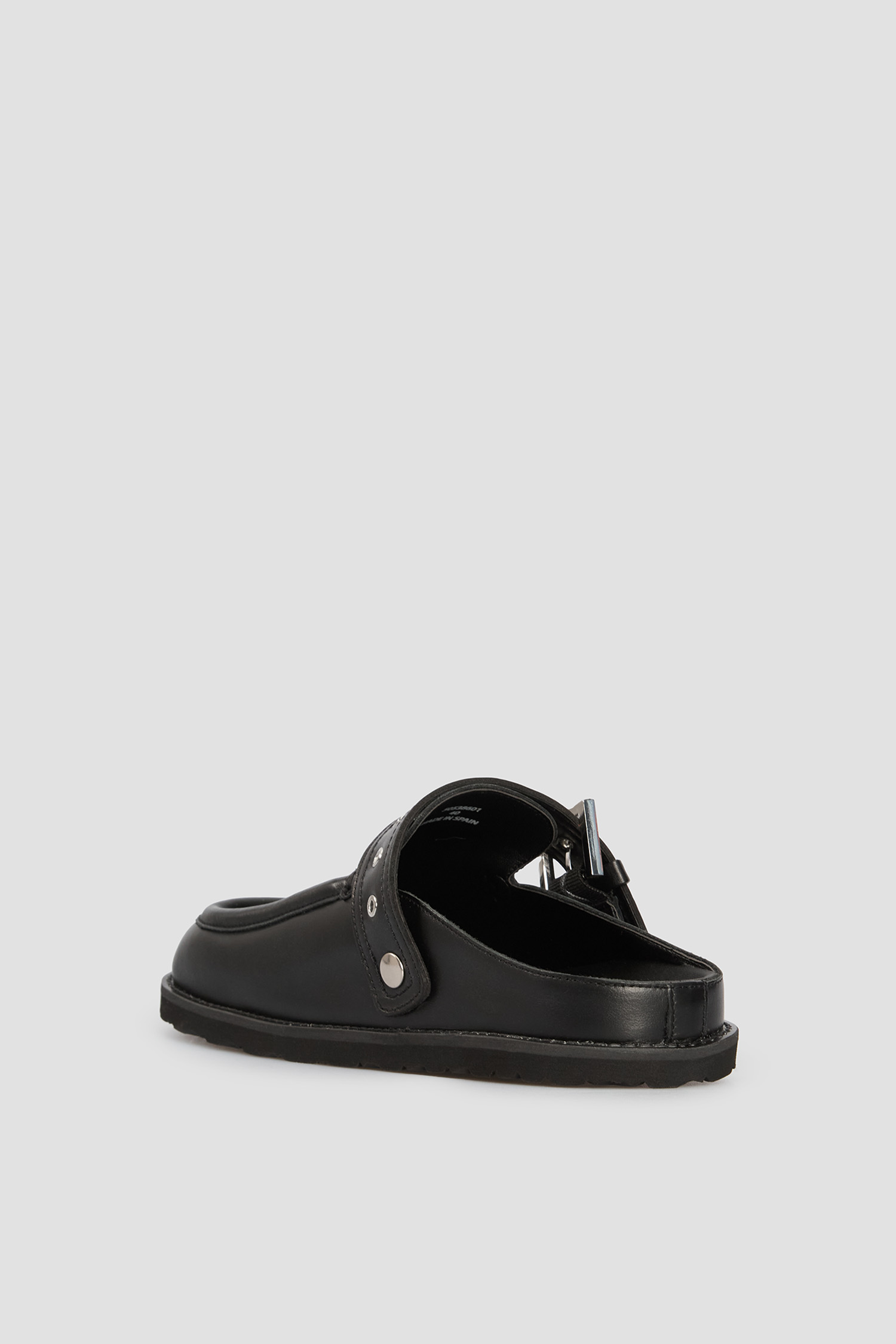 Женские черные кожаные клоги HUGO 50538601;001