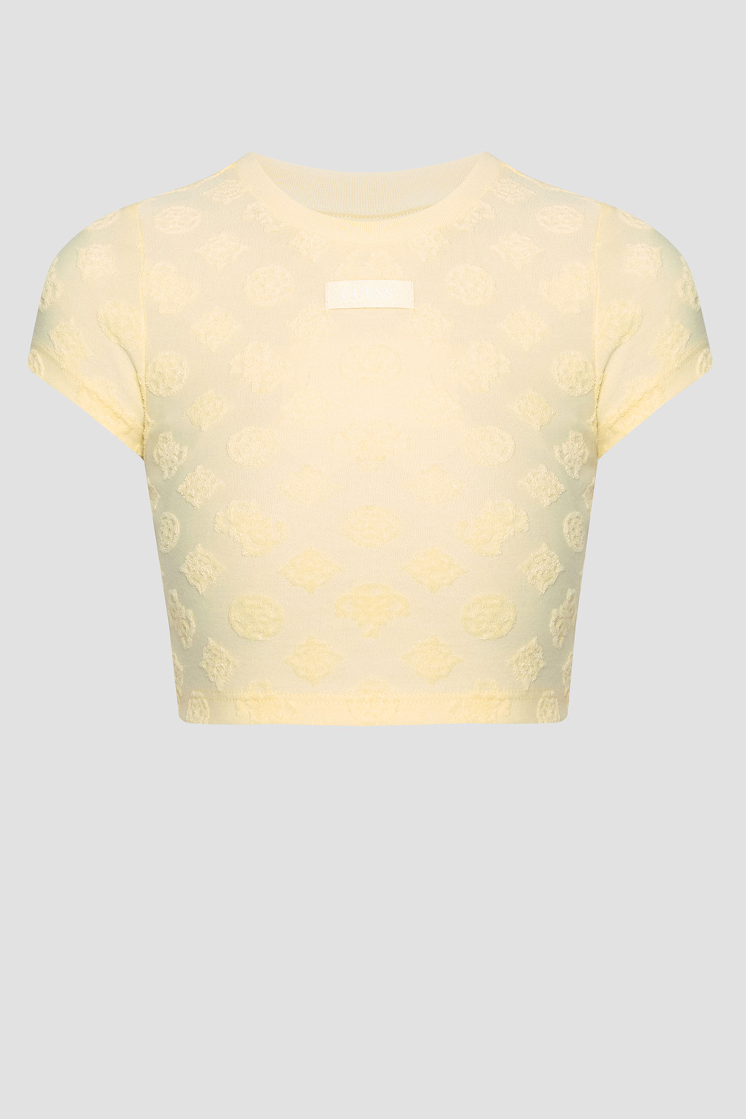 Дитячий жовтий топ з візерунком Guess Kids J5GP04.KCT02;F26X