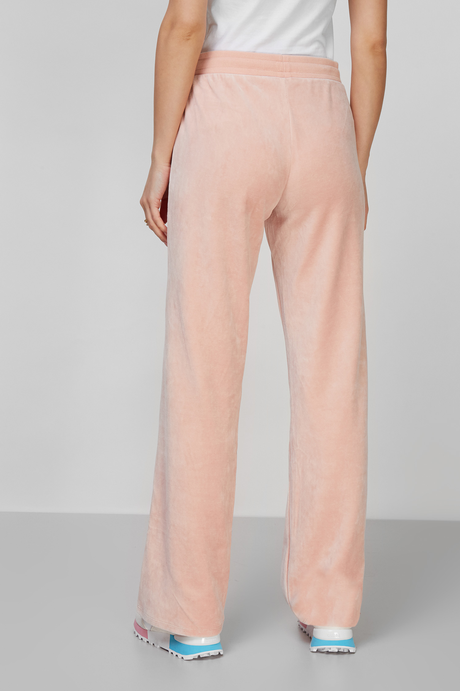 Женские персиковые велюровые спортивные брюки Guess W1BQ12.K9DT1;G6M1