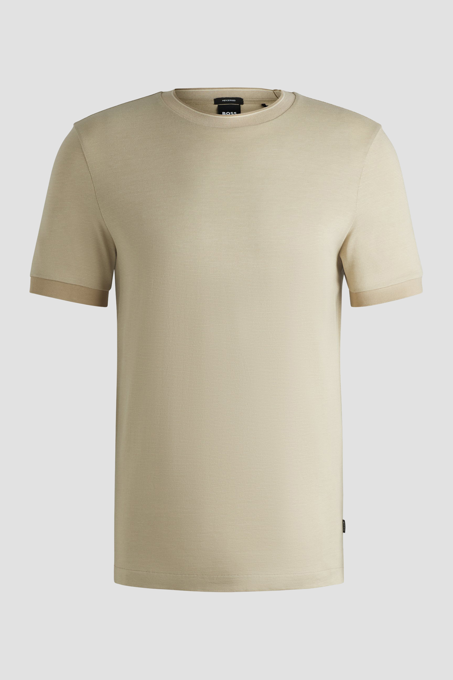 Мужская бежевая футболка BOSS 50536847;275