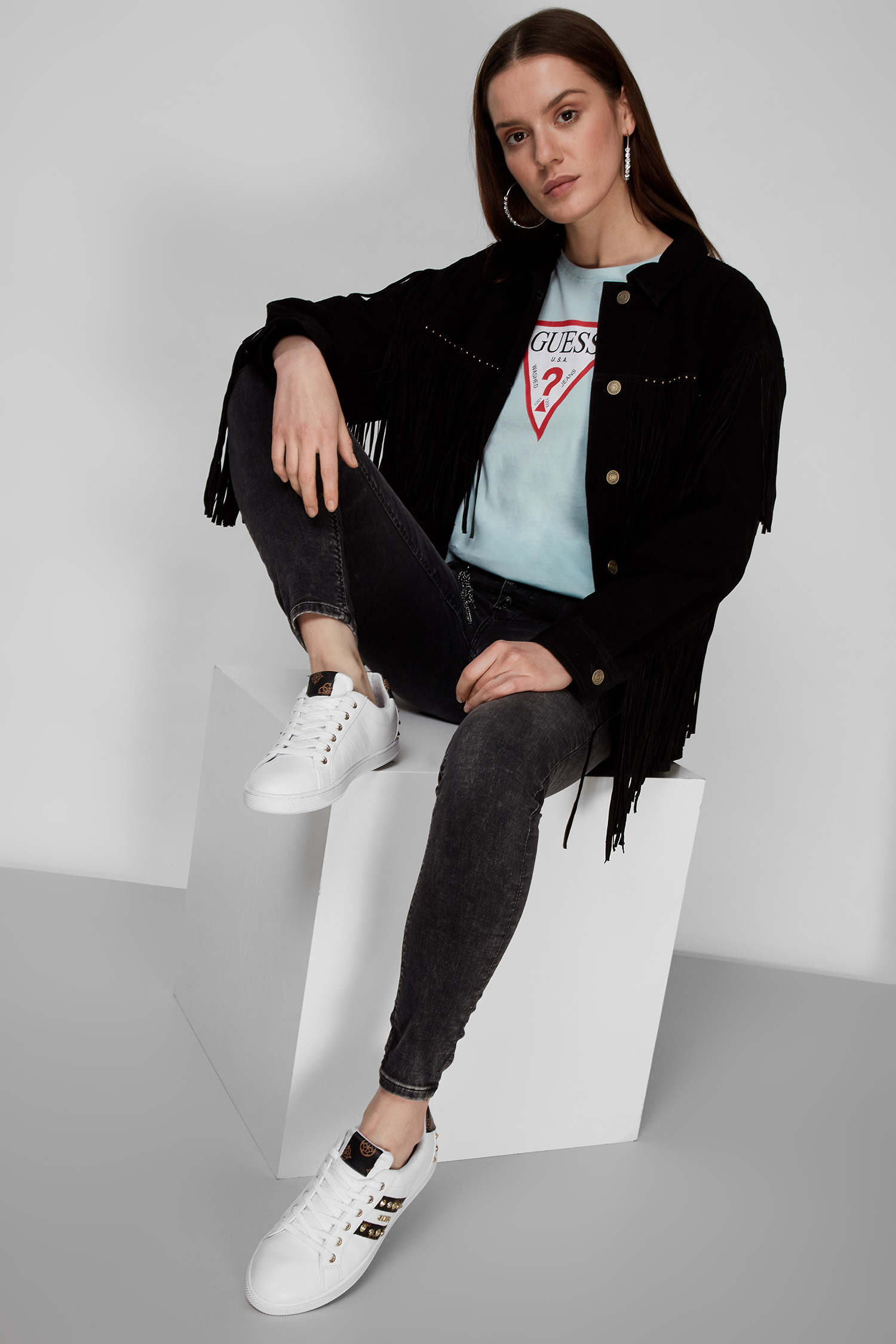 Жіноча м'ятна футболка Guess W1YI1B.I3Z11;G7GP