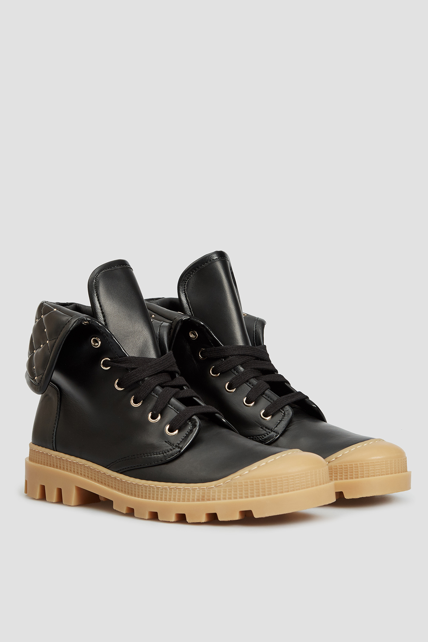 Женские черные кожаные ботинки BALDININI D2BS28NAPI;0000