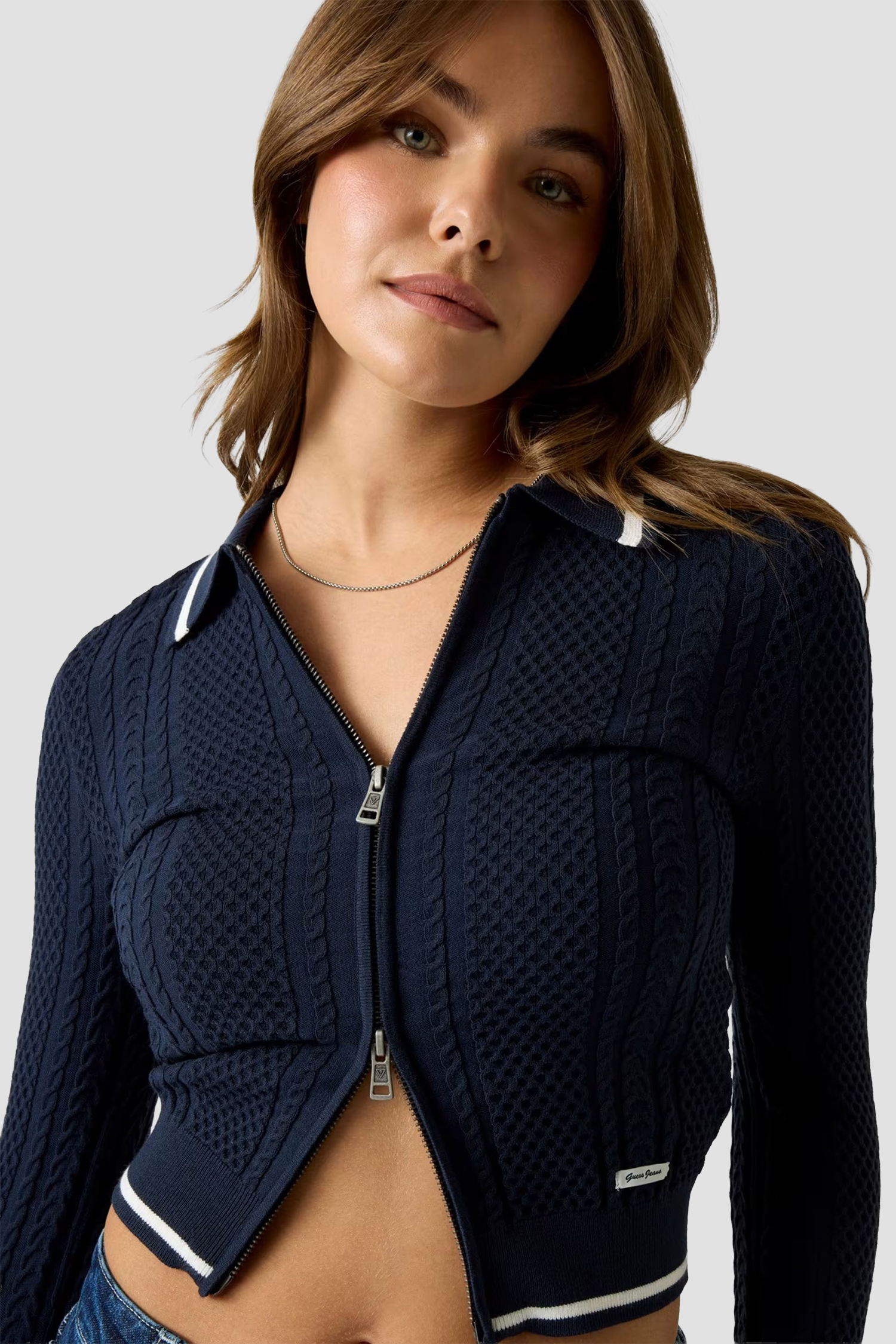 Женский темно-синий кардиган Guess Jeans W6YR03.Z0849;A71W