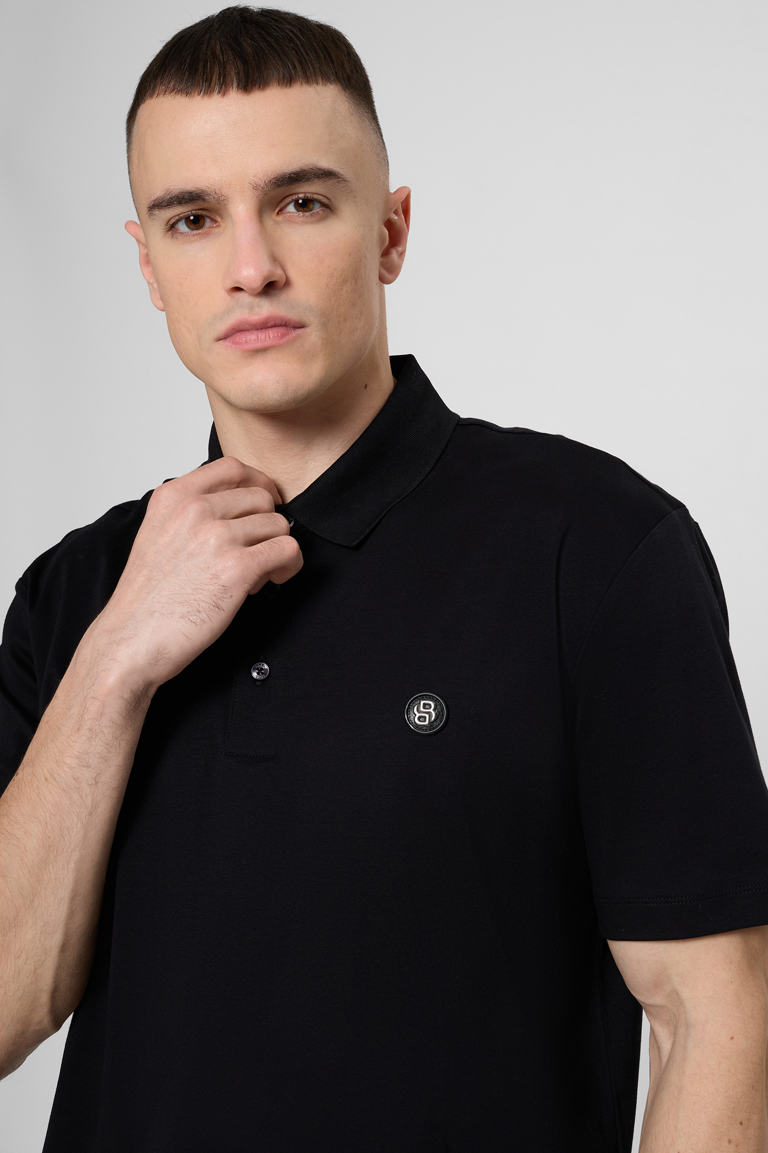 Чоловіче чорне поло BOSS 50555829;001