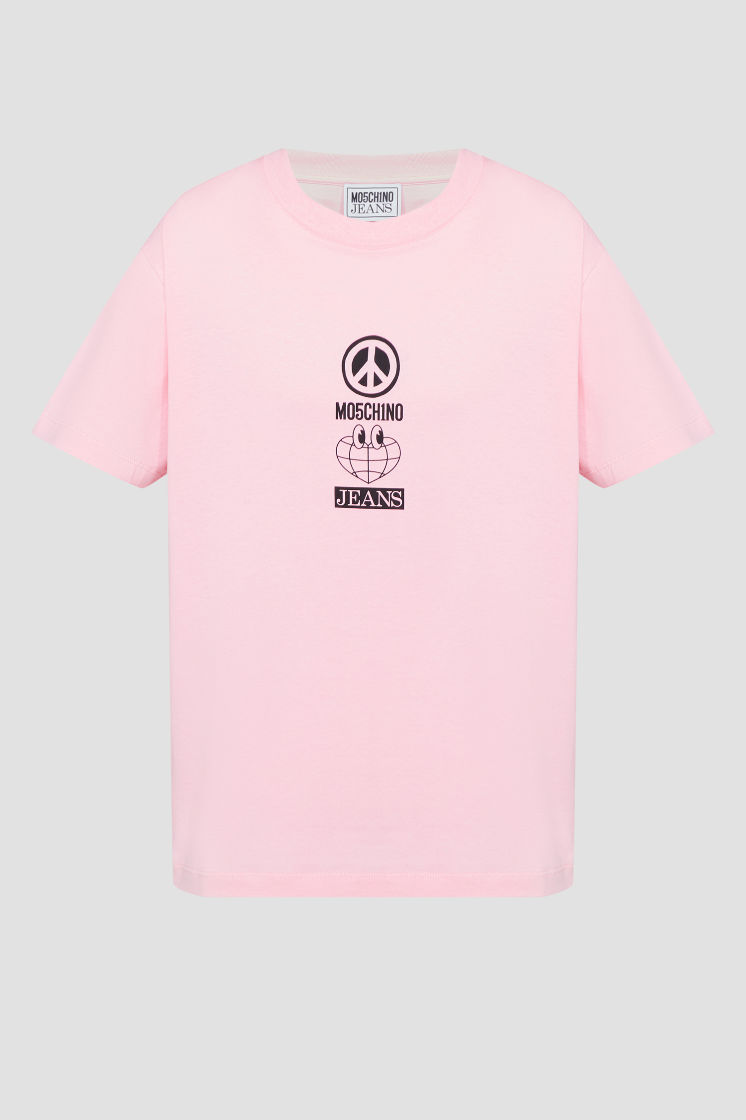 Женская розовая футболка Moschino A0718.3762;1224