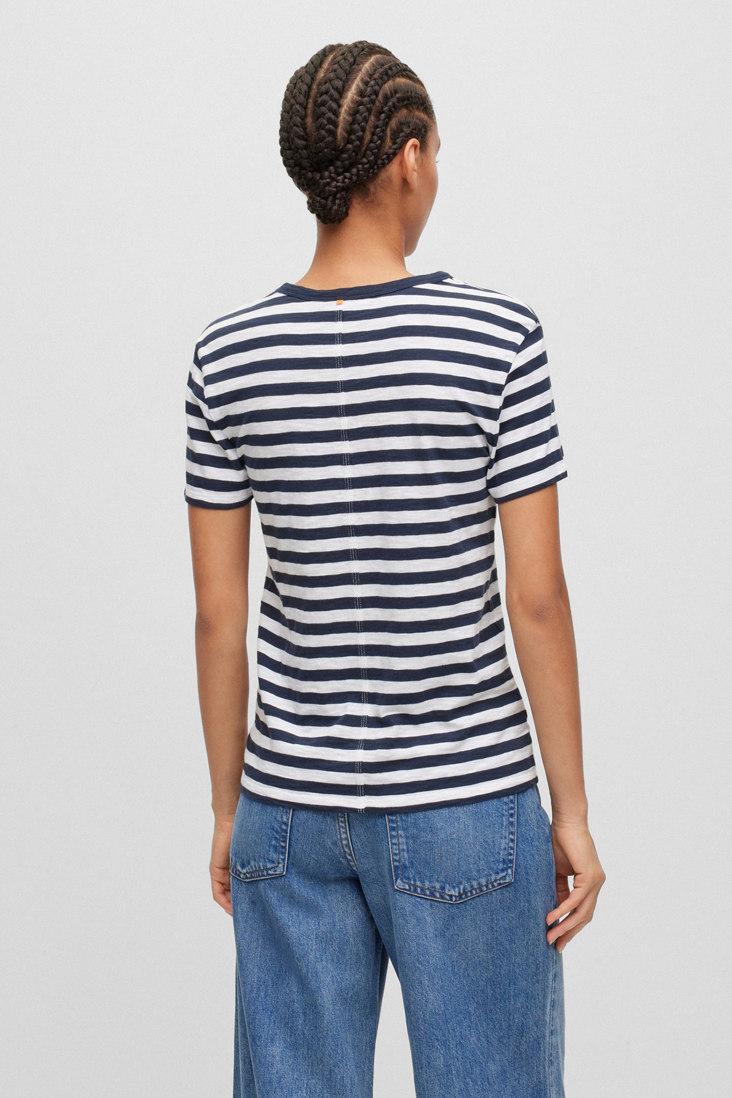 Женская футболка в полоску BOSS 50504192;992