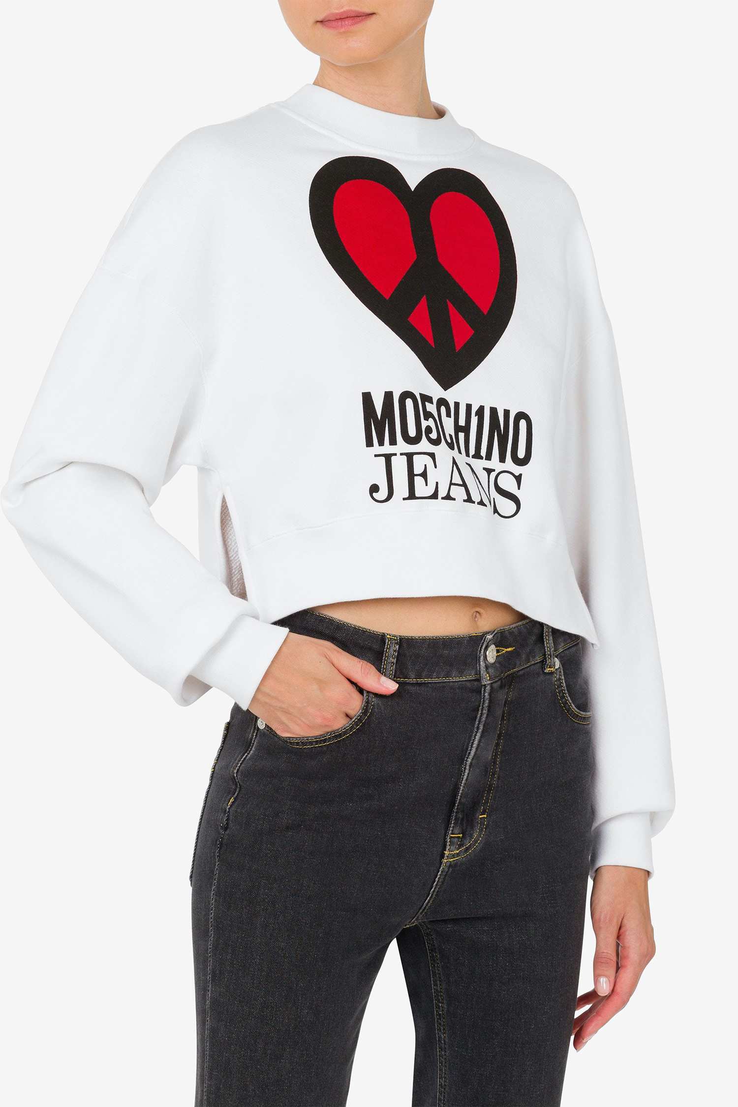 Жіночий білий світшот Moschino J1714.3256;4001