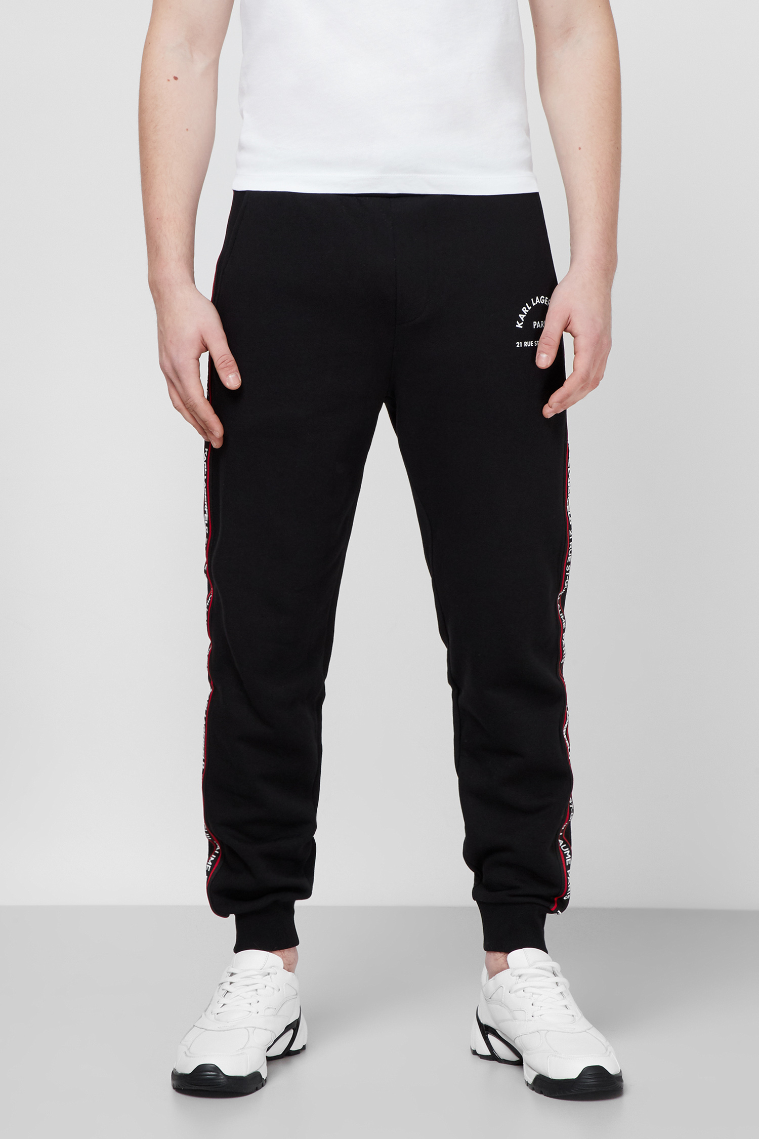 Черные спортивные брюки для парней Karl Lagerfeld 511900.705072;990