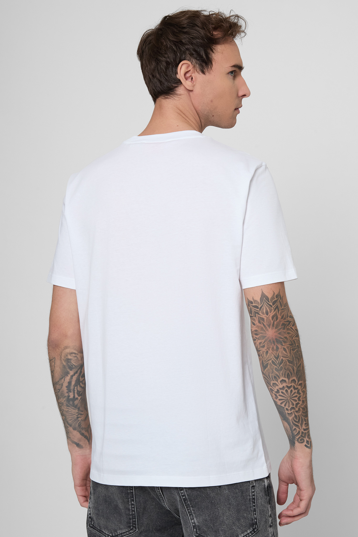 Мужская белая футболка HUGO 50548565;100