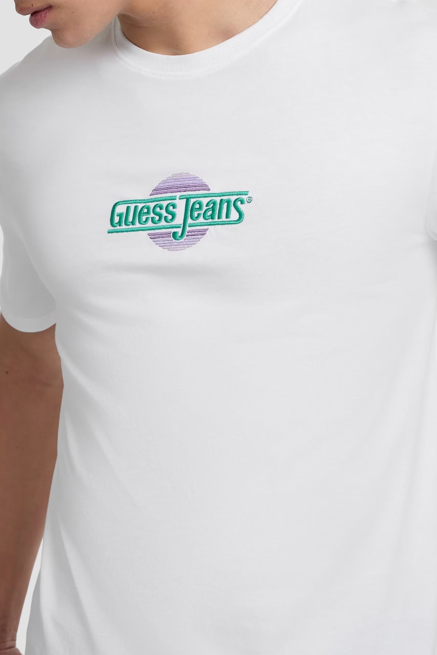 Мужская белая футболка Guess Jeans M5GI23.K8HM0;G011