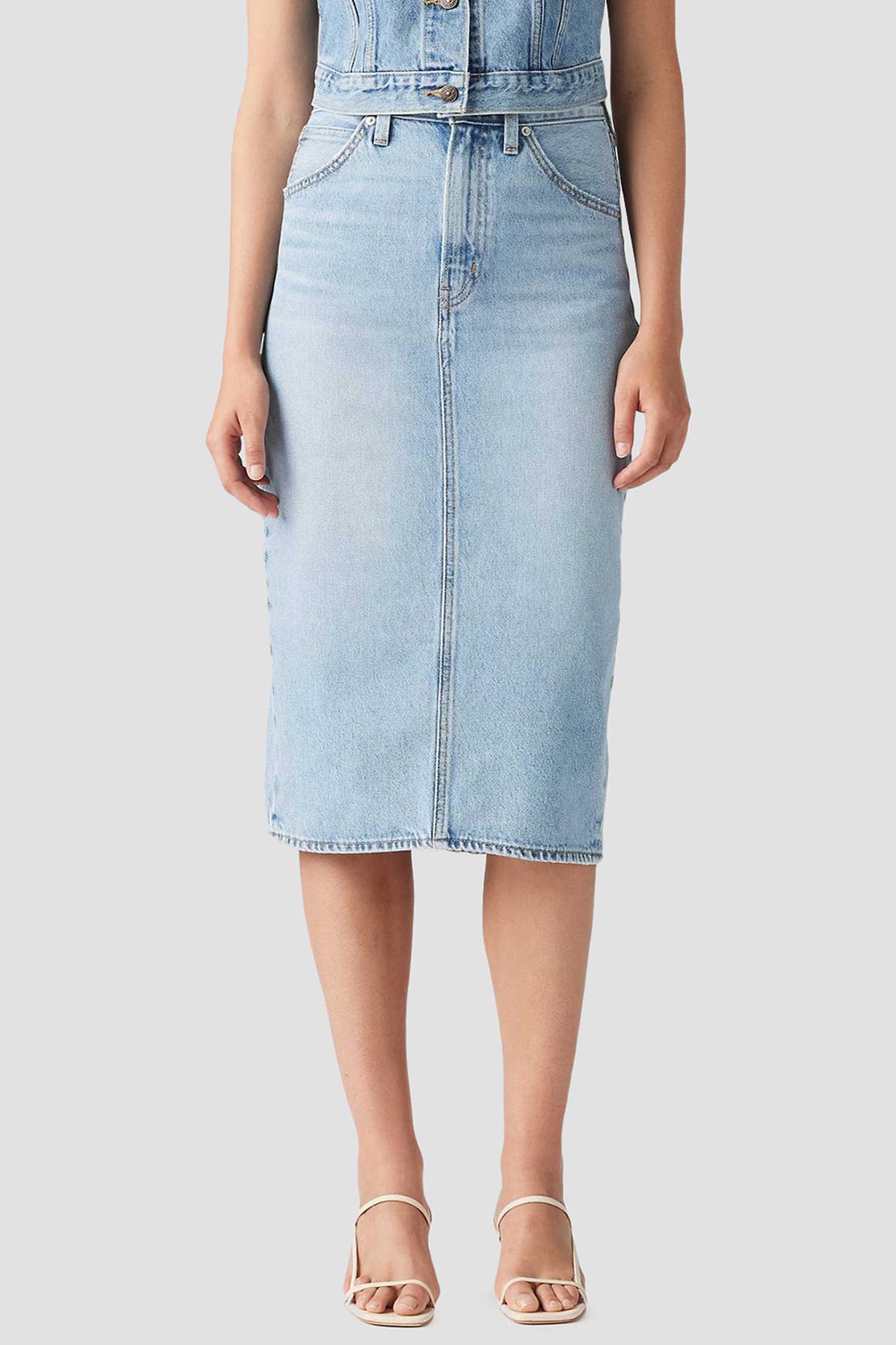 Женская голубая джинсовая юбка Levi’s® 001VH;0001