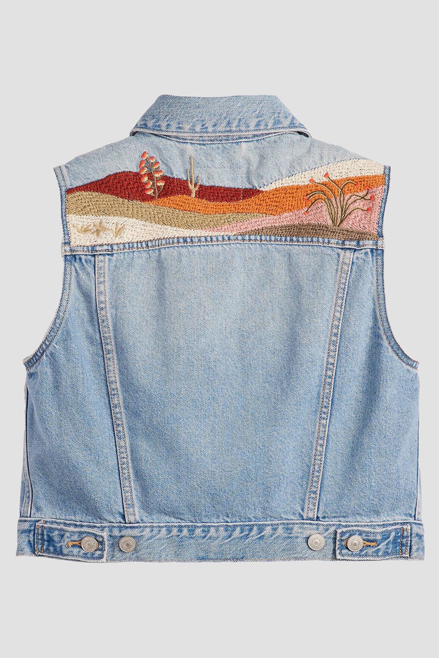 Жіночий блакитний джинсовий жилет Levi's® 002A7;0000 — Ultrashop
