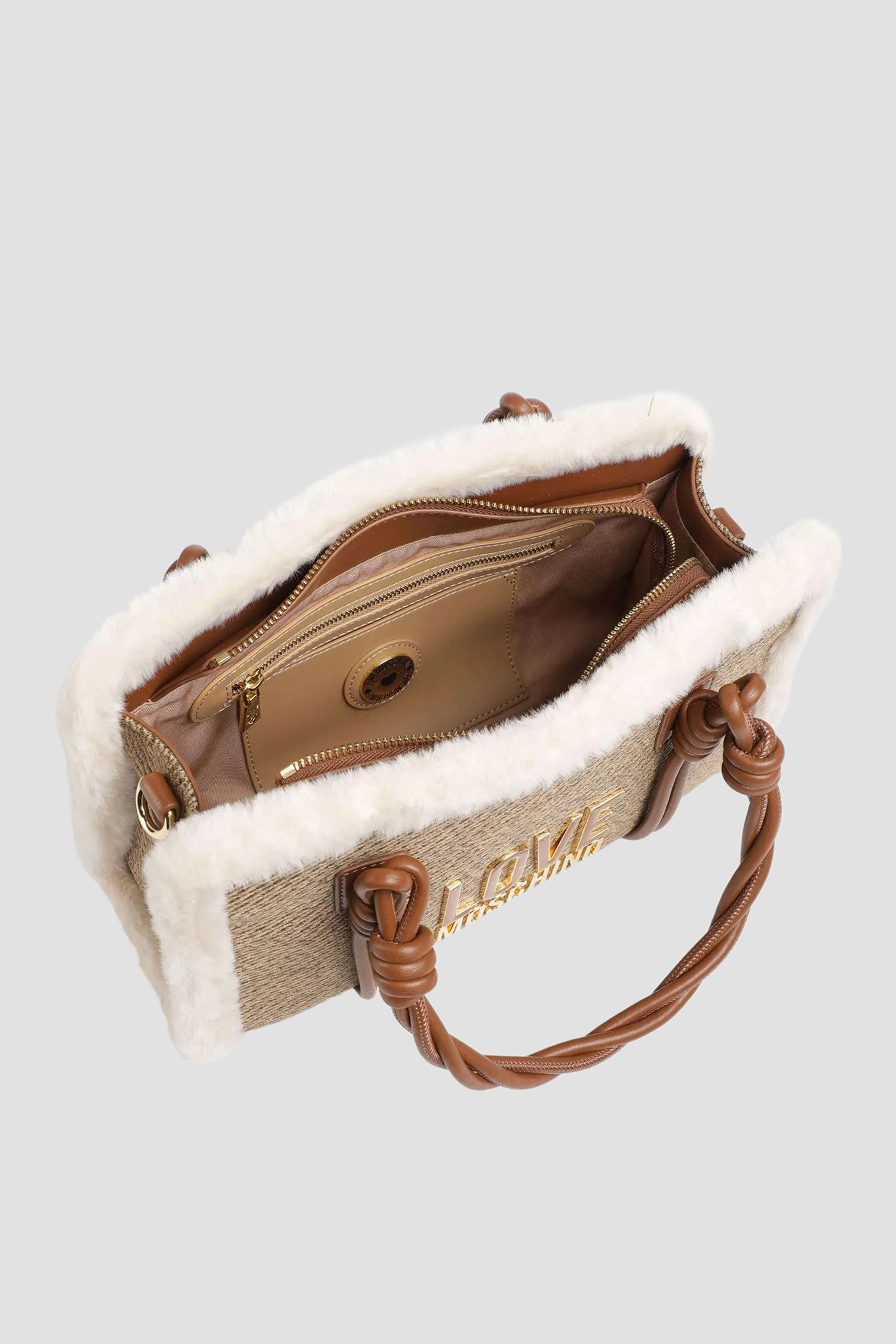 Женская бежевая сумка Moschino JC4387PP0N.KH1;20A