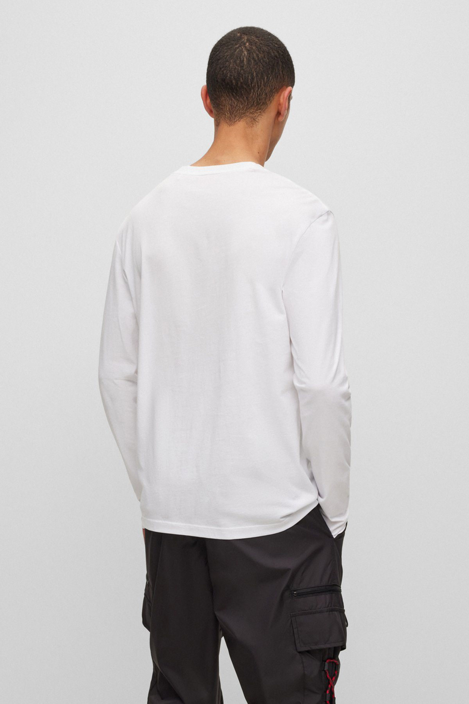 Чоловічий білий лонгслів HUGO 50466159;100