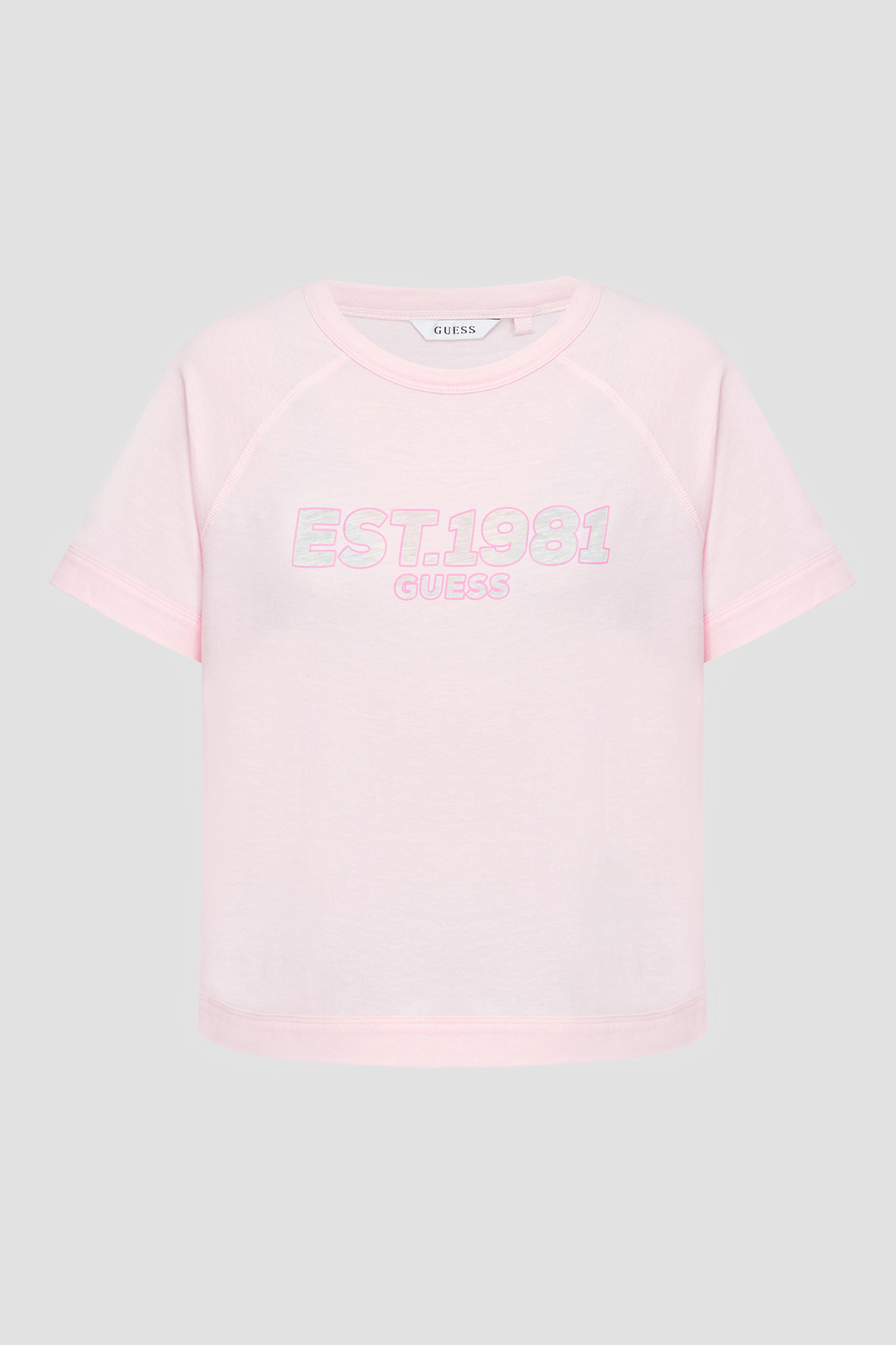 Женская розовая футболка Guess W3GI30.KBL20;G64W