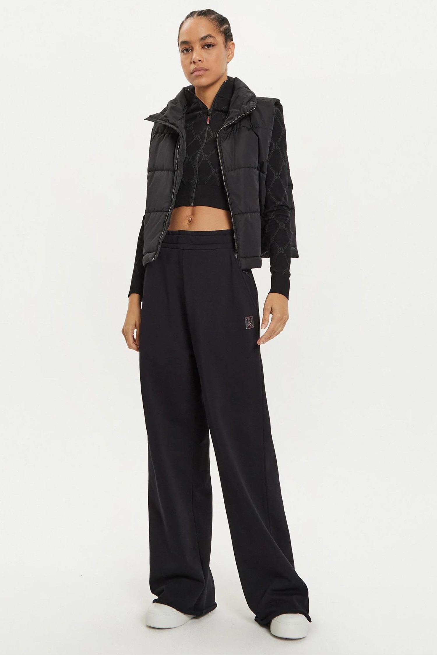 Женские черные спортивные брюки HUGO 50528471;001