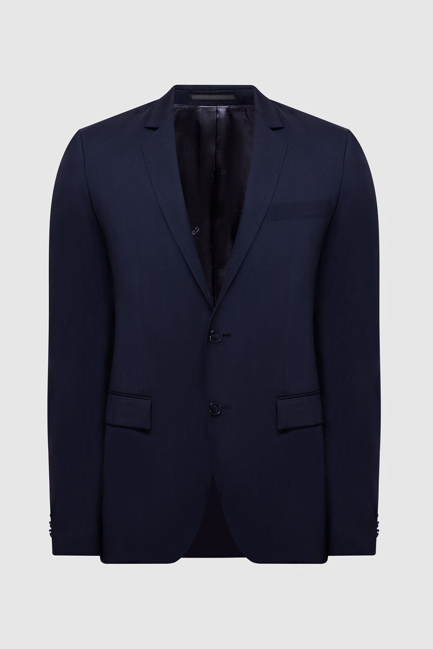 Мужской темно-синий шерстяной пиджак Karl Lagerfeld 500099.155200;690