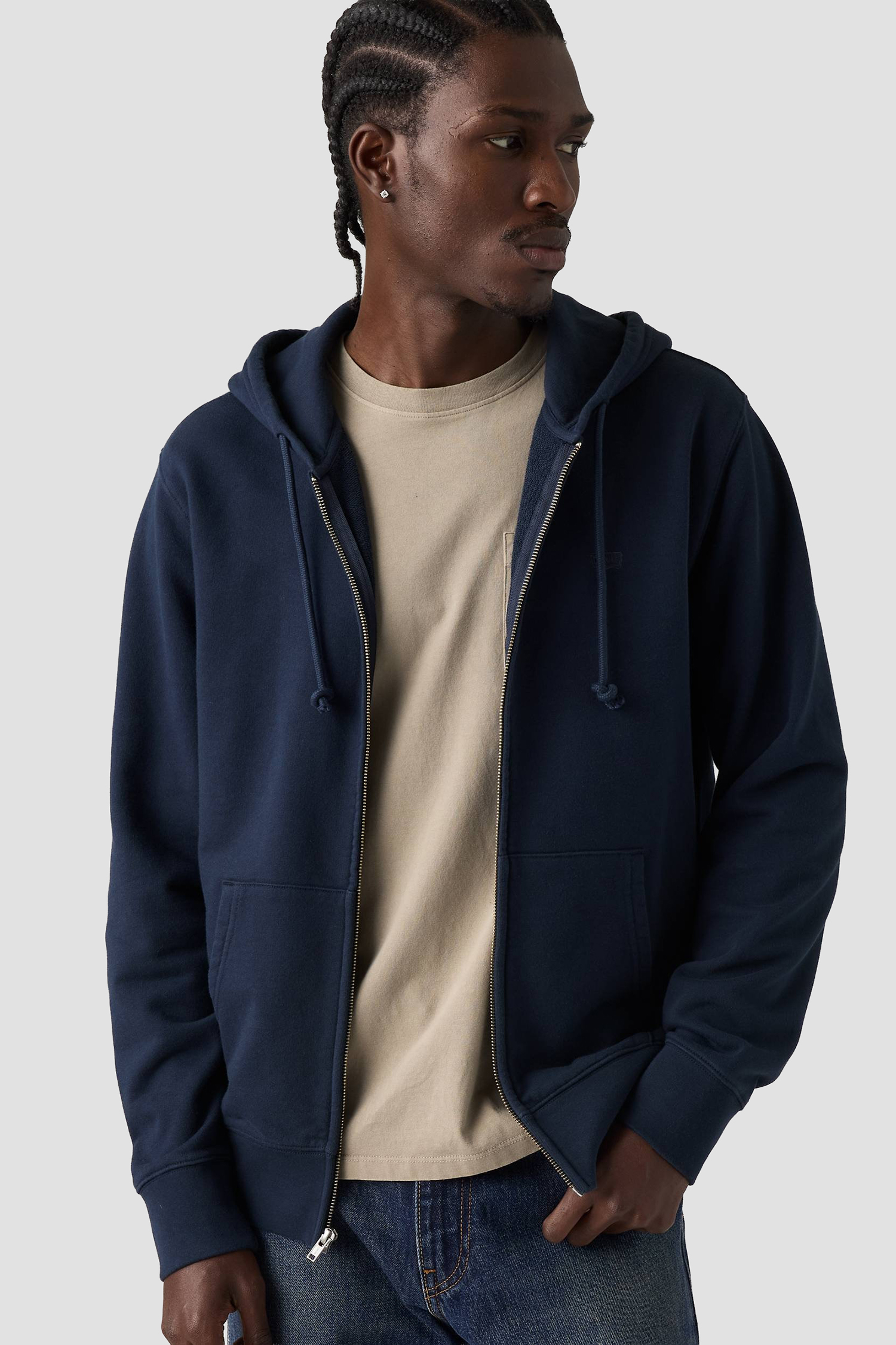 Чоловіча темно-синя кофта на блискавці Levi’s® 34584;0048