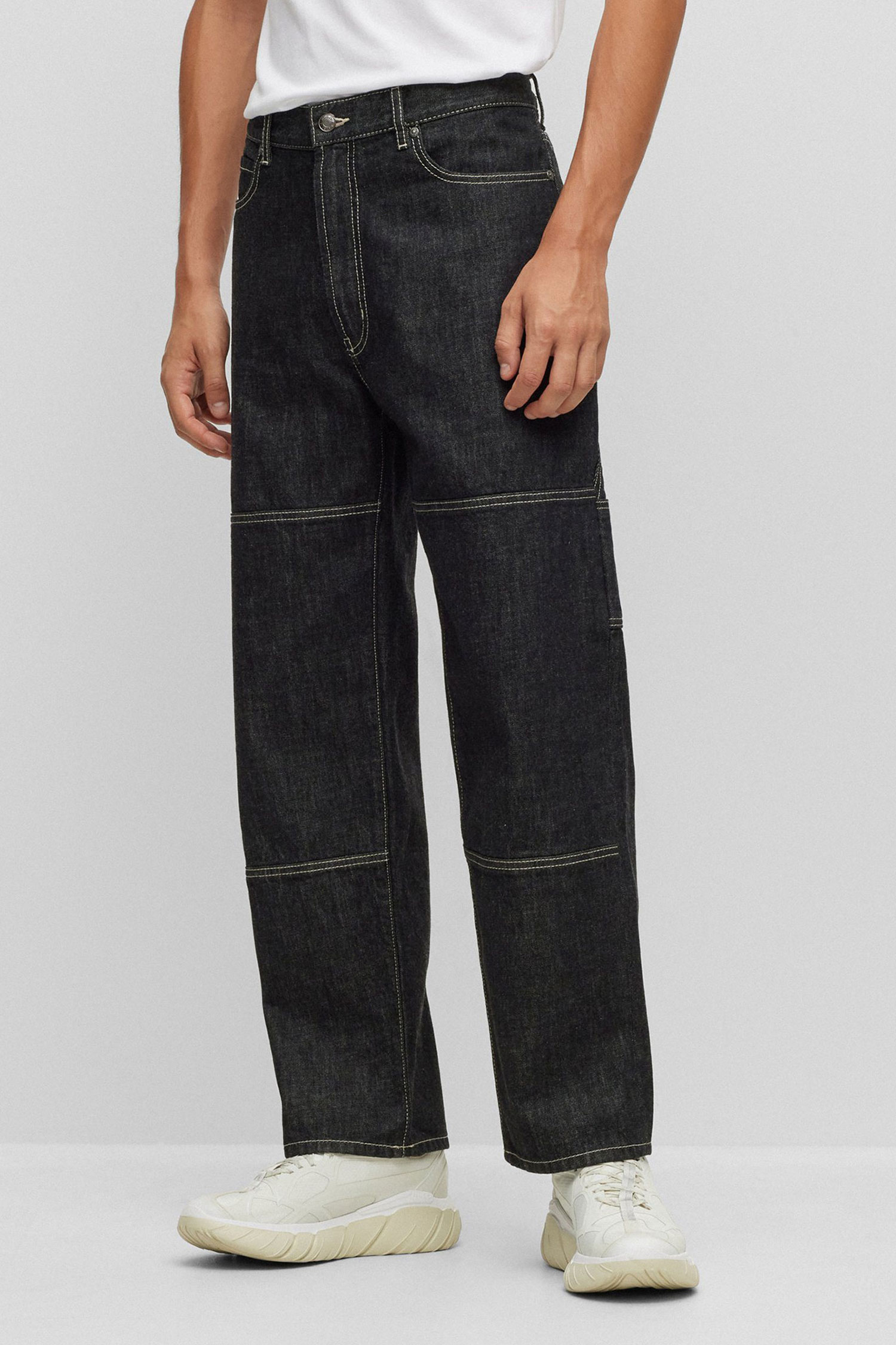 Чоловічі чорні джинси HUGO 50500918;001