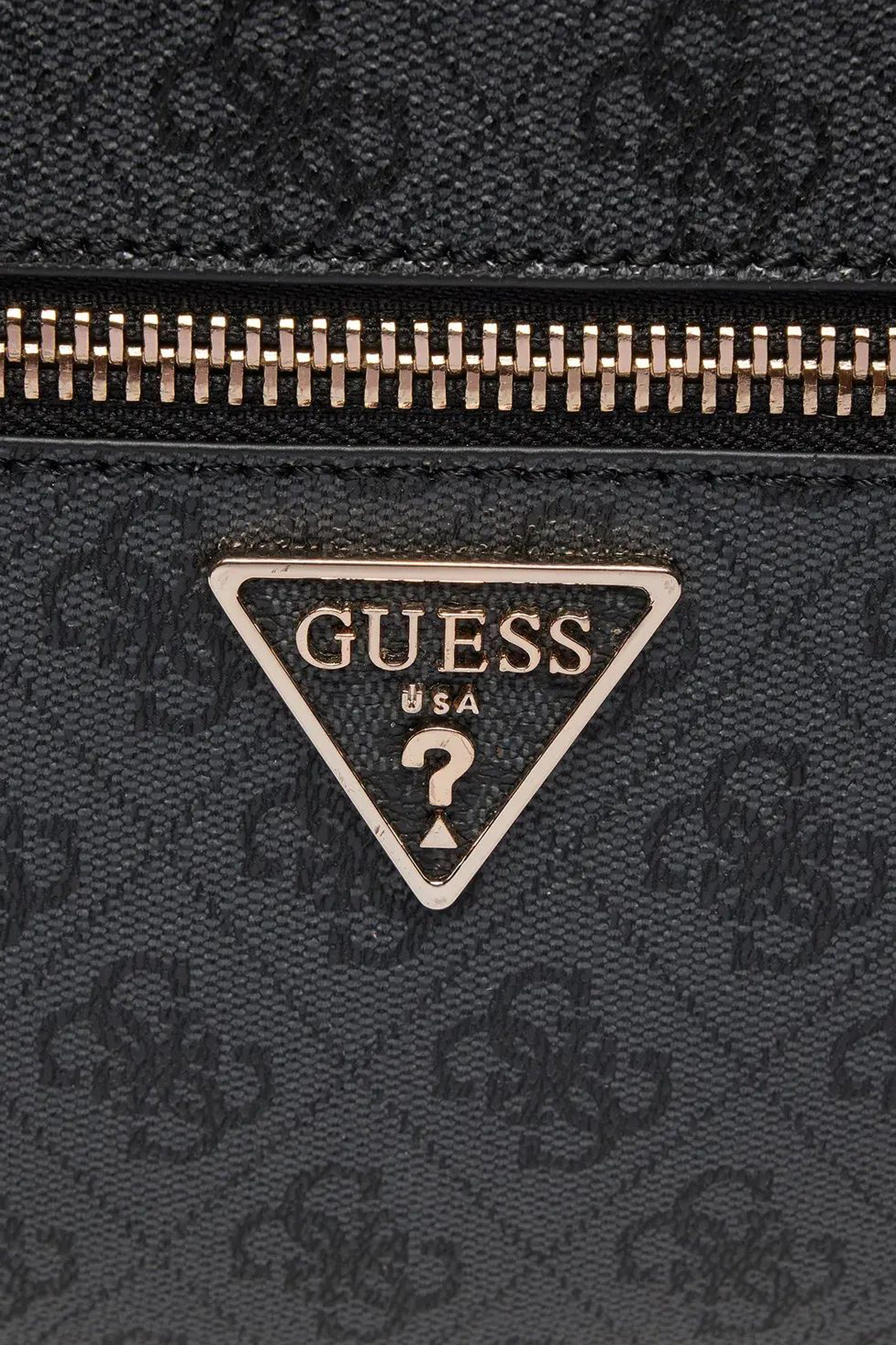 Жіночий чорний рюкзак з візерунком Guess HWSG69.94330;CLO