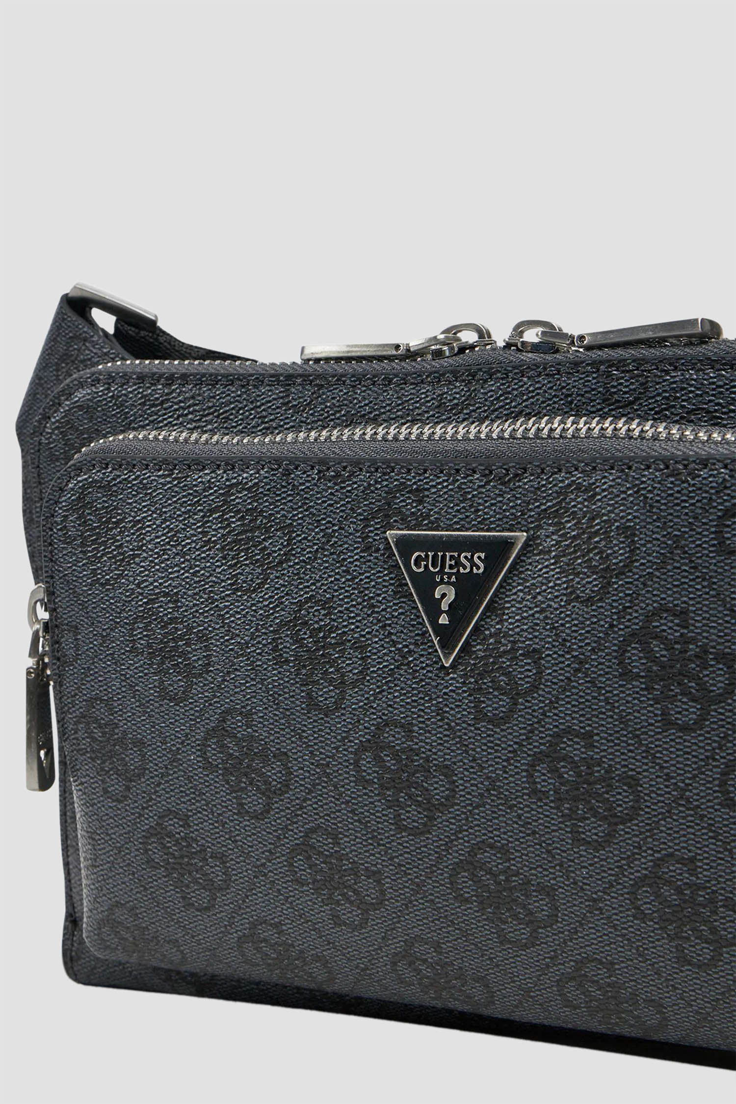 Чоловіча чорна поясна сумка Guess HMMILO.P5214;BLA