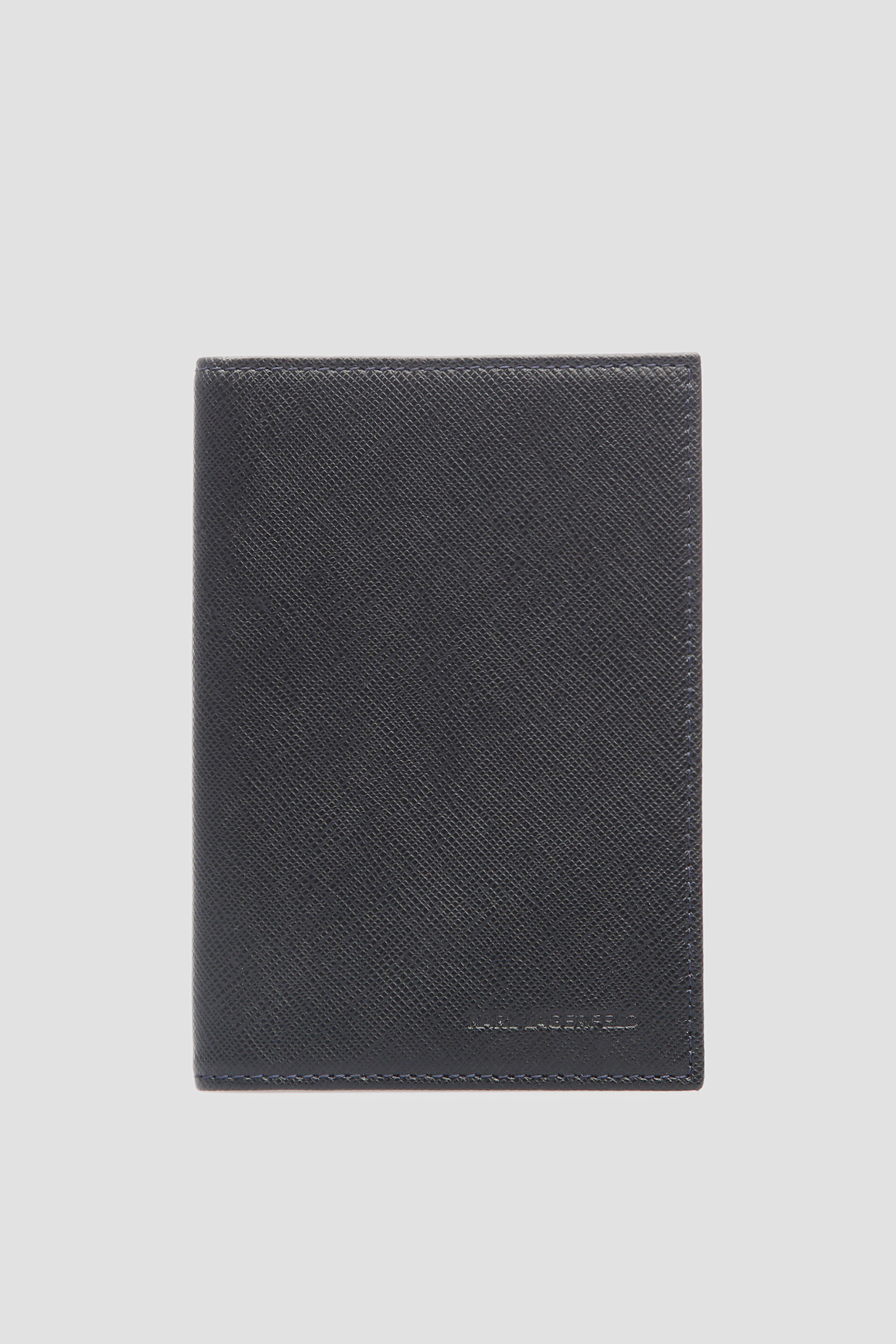 Мужская темно-синяя кожаная обложка для паспорта Karl Lagerfeld 591461.815416;690