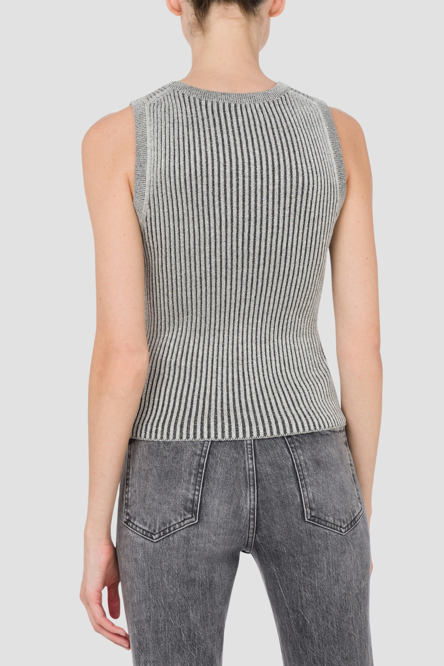 Женский серый топ Moschino J0884.3205;1610