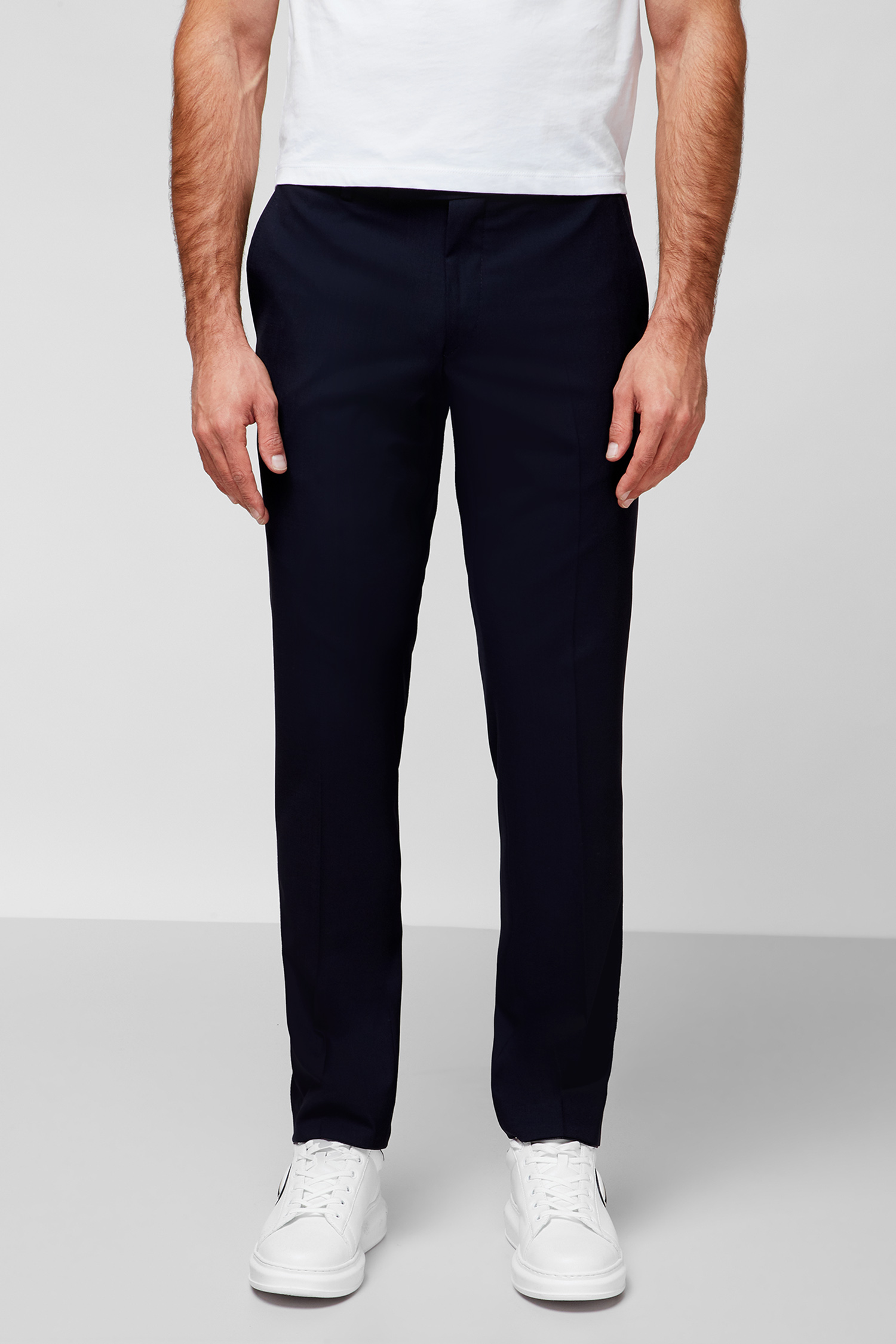 Чоловічі вовняні темно-сині брюки Karl Lagerfeld 500099.255001;690
