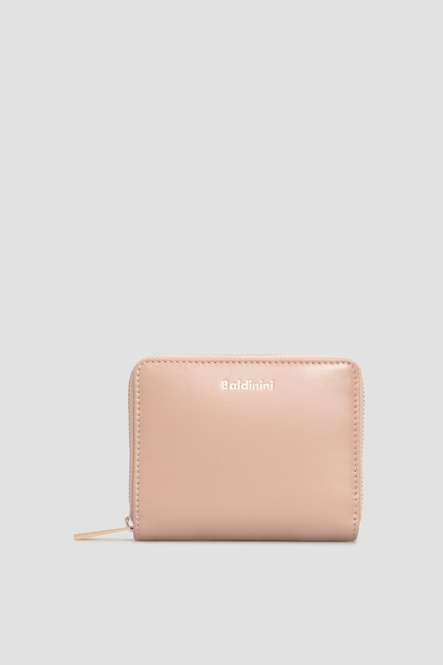 Пудровий шкіряний гаманець для дівчат Baldinini P2B001FIRE;7700
