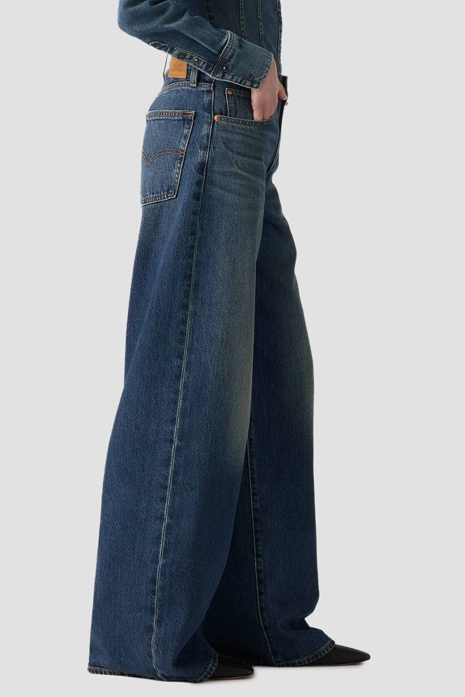 Женские темно-синие джинсы XL Straight Levi’s® A8701;0030