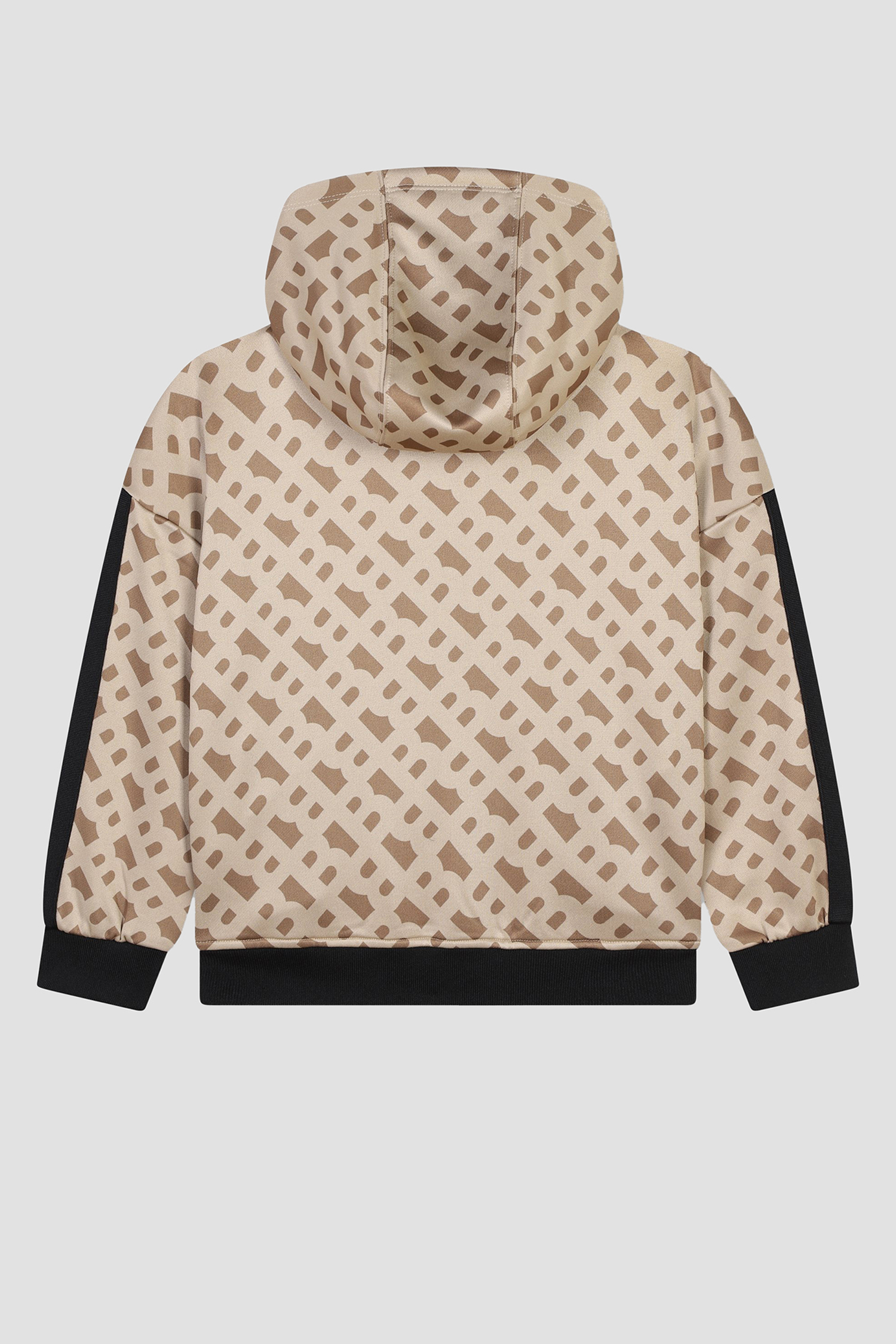 Дитяча бежева кофта на блискавці з візерунком BOSS kids J51106;269