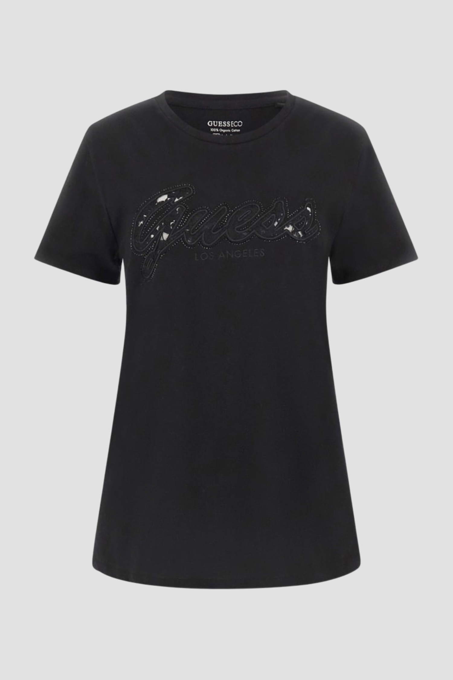 Женская черная футболка Guess W5RI08.K9RM1;JBLK