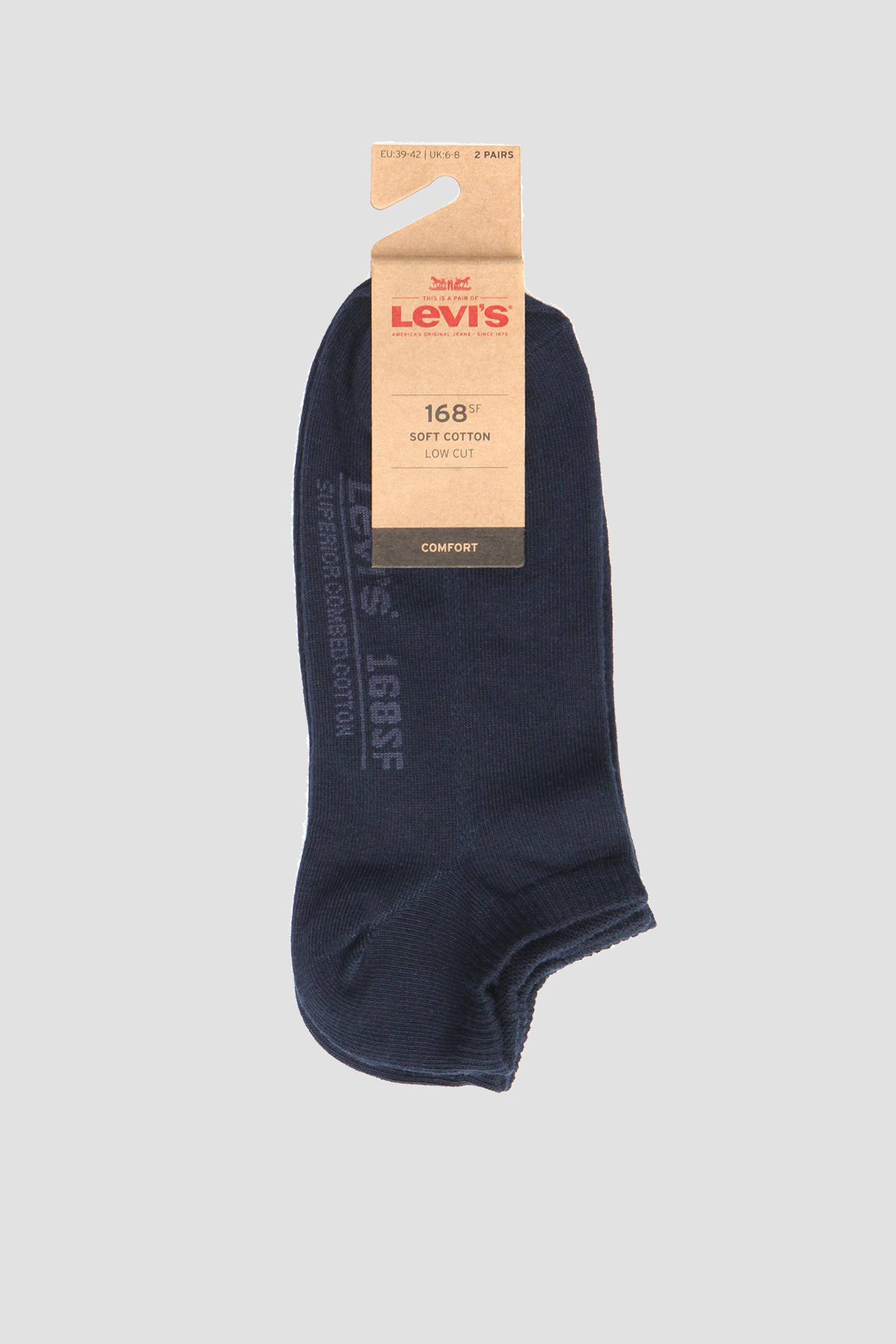 Темно-сині шкарпетки для хлопців (2 пари) Levi’s® 43002001;321