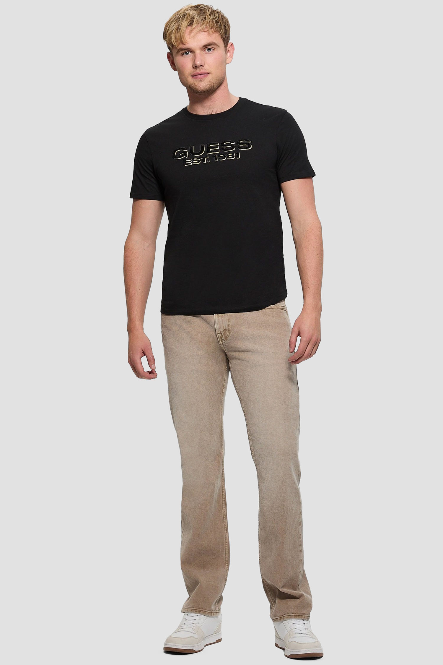 Мужская черная футболка Guess M5RI50.K9RM1;JBLK