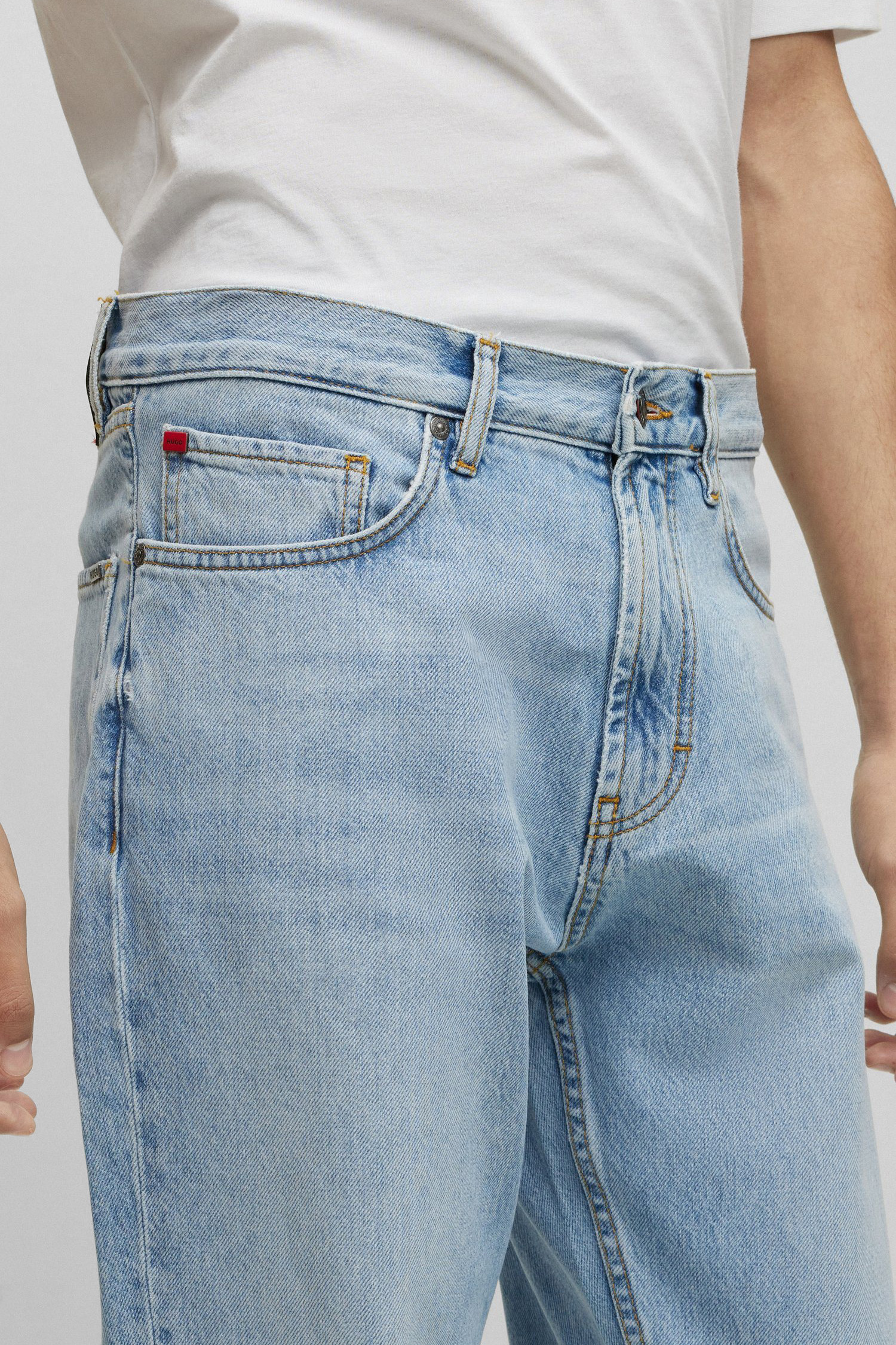 Мужские голубые джинсы HUGO 50489979;443