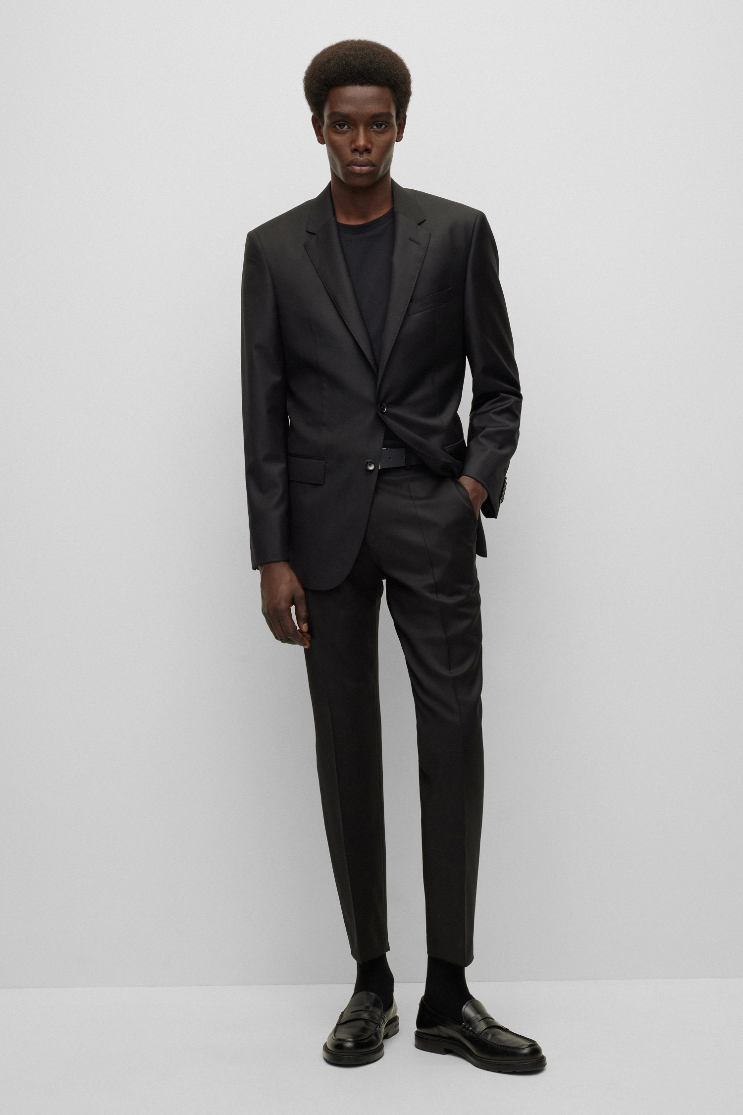 Мужская черная футболка BOSS 50468347;001