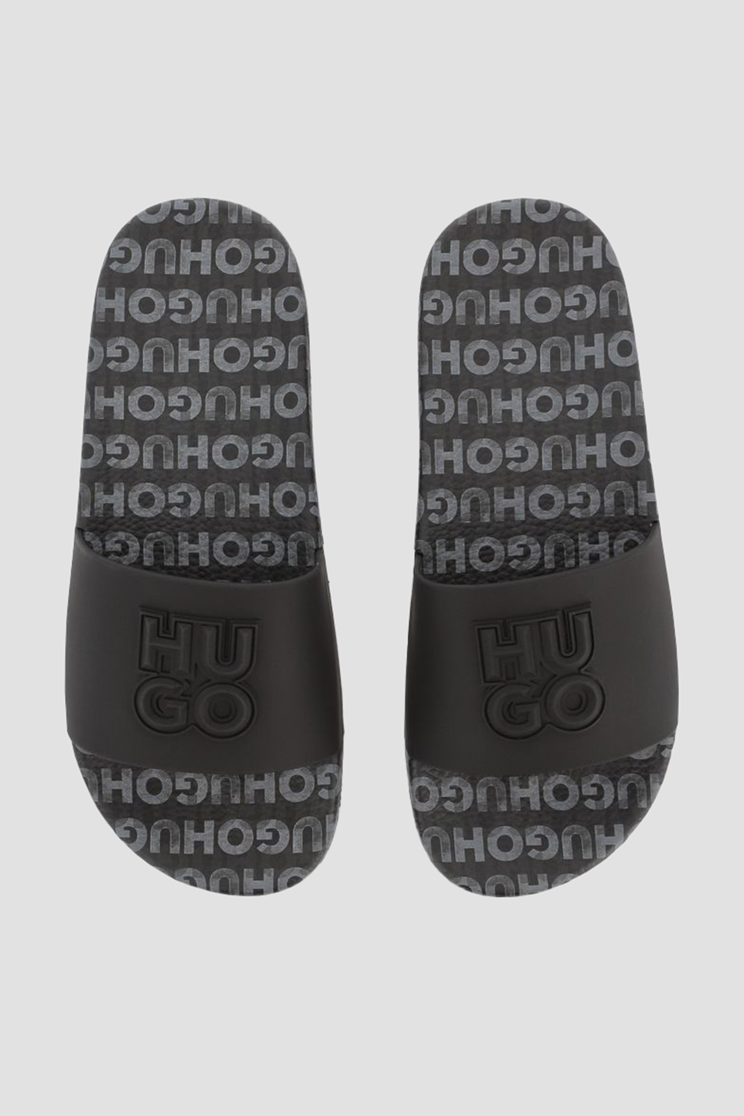 Детские черные слайдеры HUGO kids G00298;09B