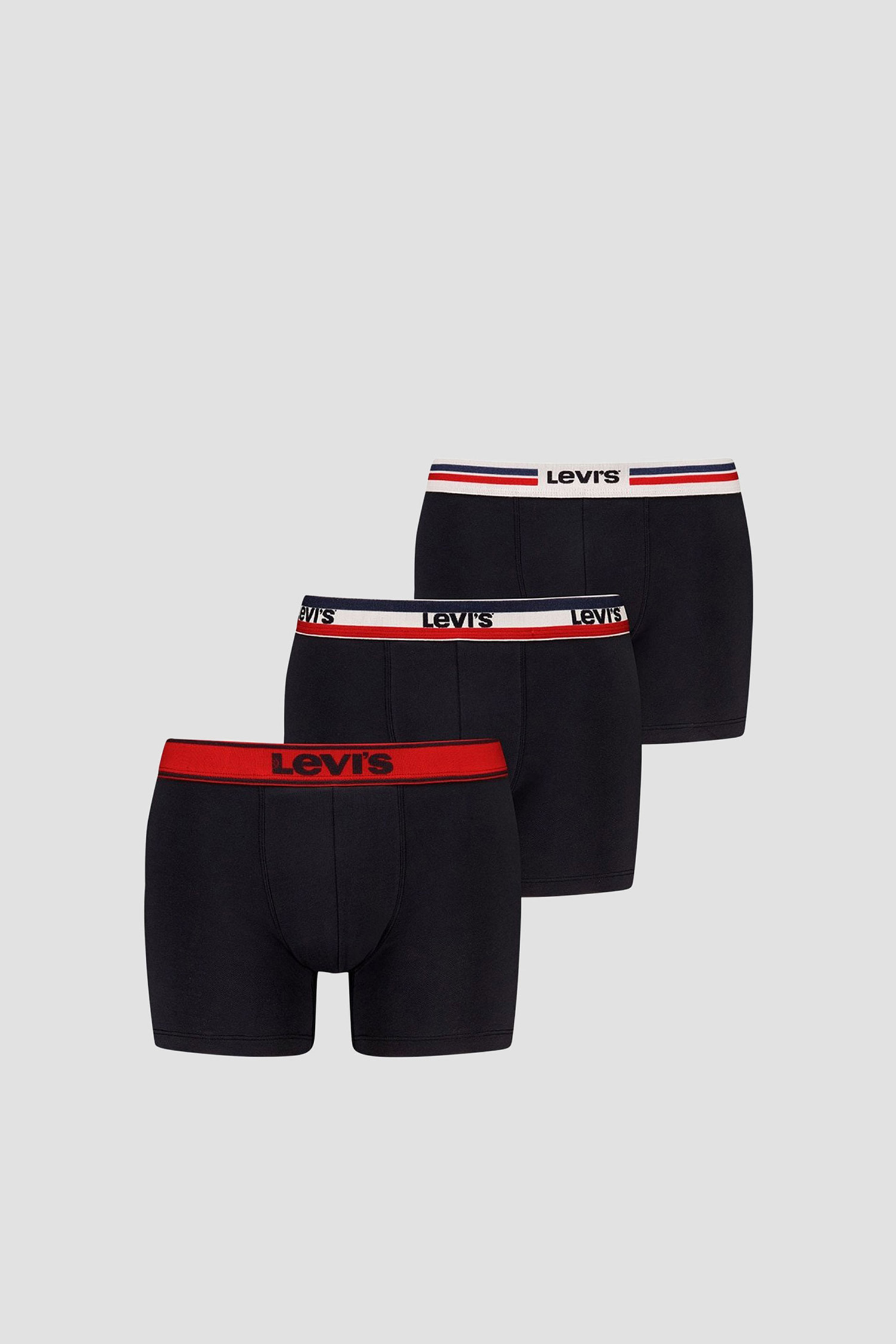 Чоловічі чорні боксери (3 шт) Levi’s® 701229549;001