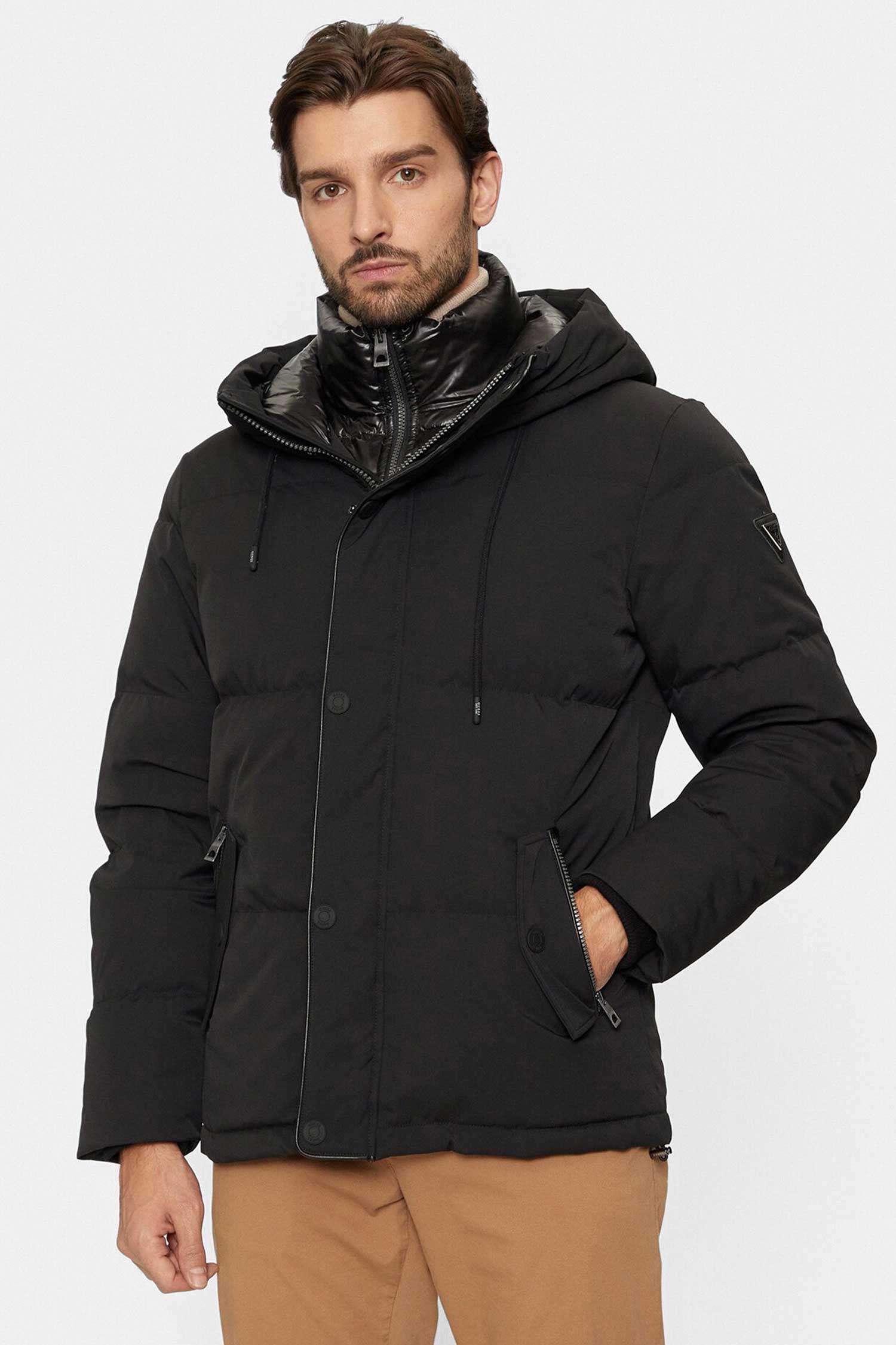 Мужская черная куртка Guess M4BL43.WGJR2;JBLK