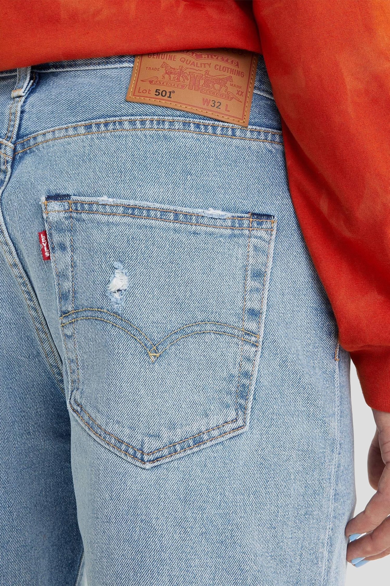 Мужские голубые джинсовые шорты 501® Levi’s® 36512;0186