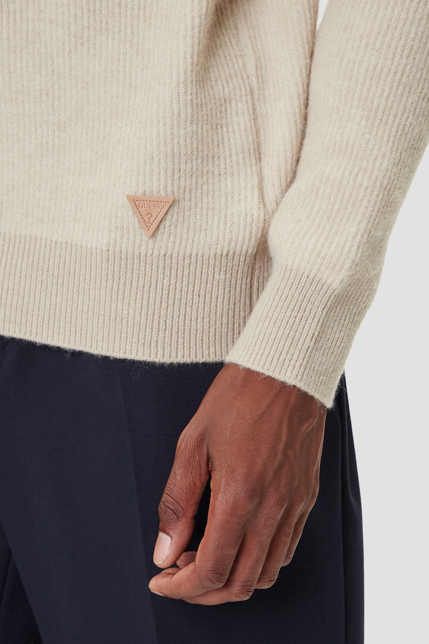 Чоловічий бежевий джемпер Guess M5BR20.Z0482;FNI0