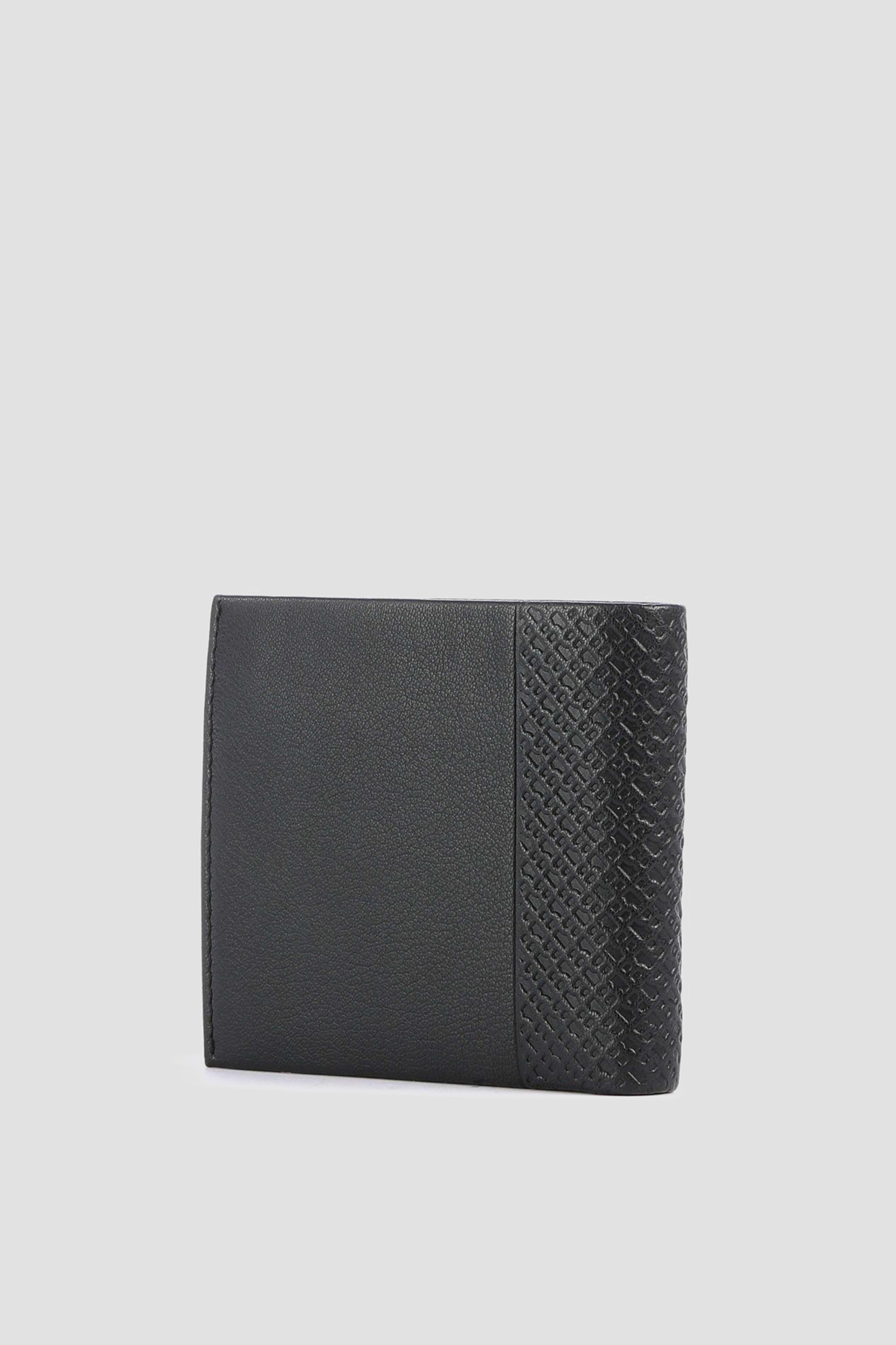 Мужской черный кожаный кошелек BOSS 50558595;001