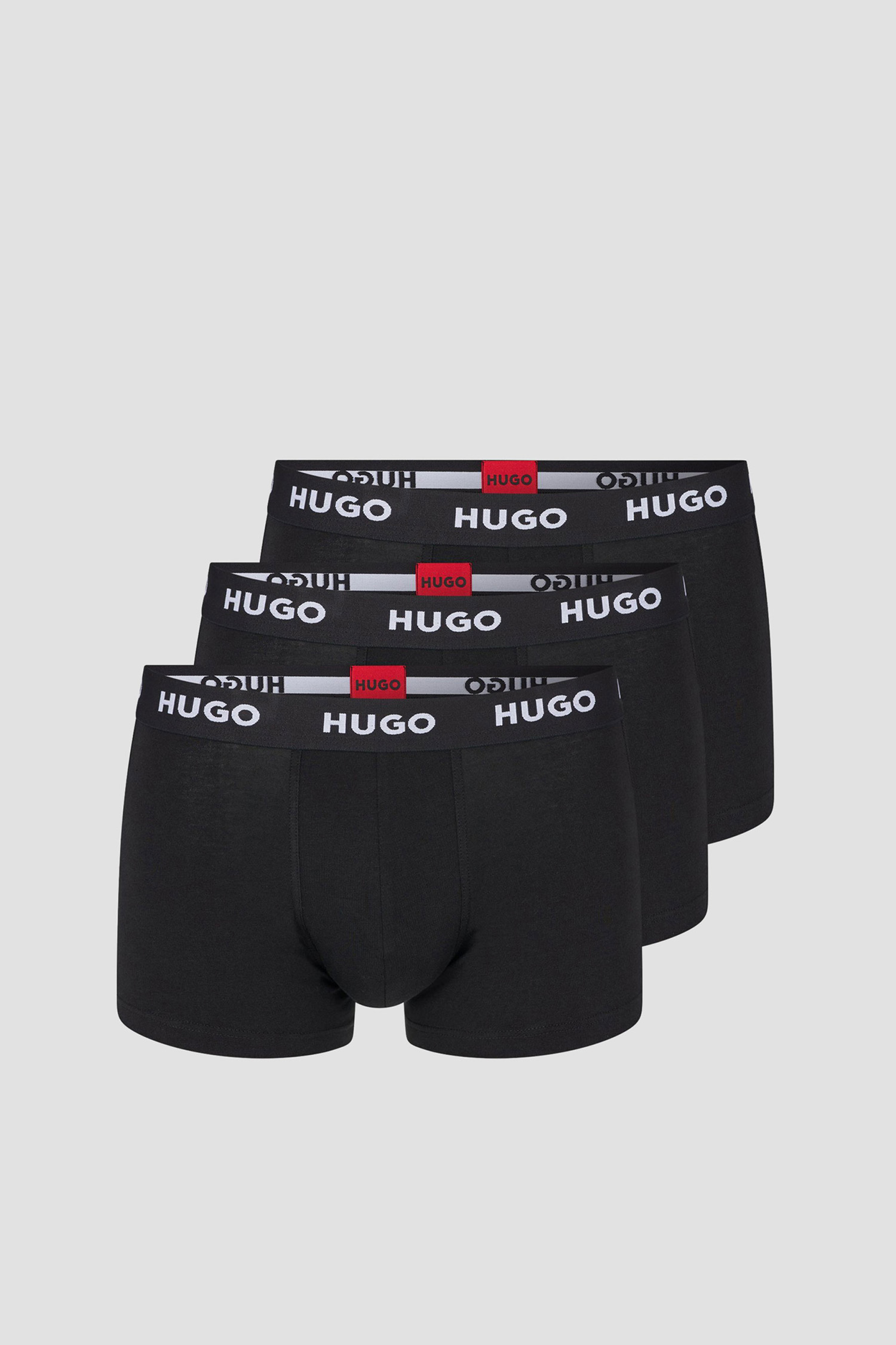 Чоловічі чорні боксери (3 шт) HUGO 50469786;001