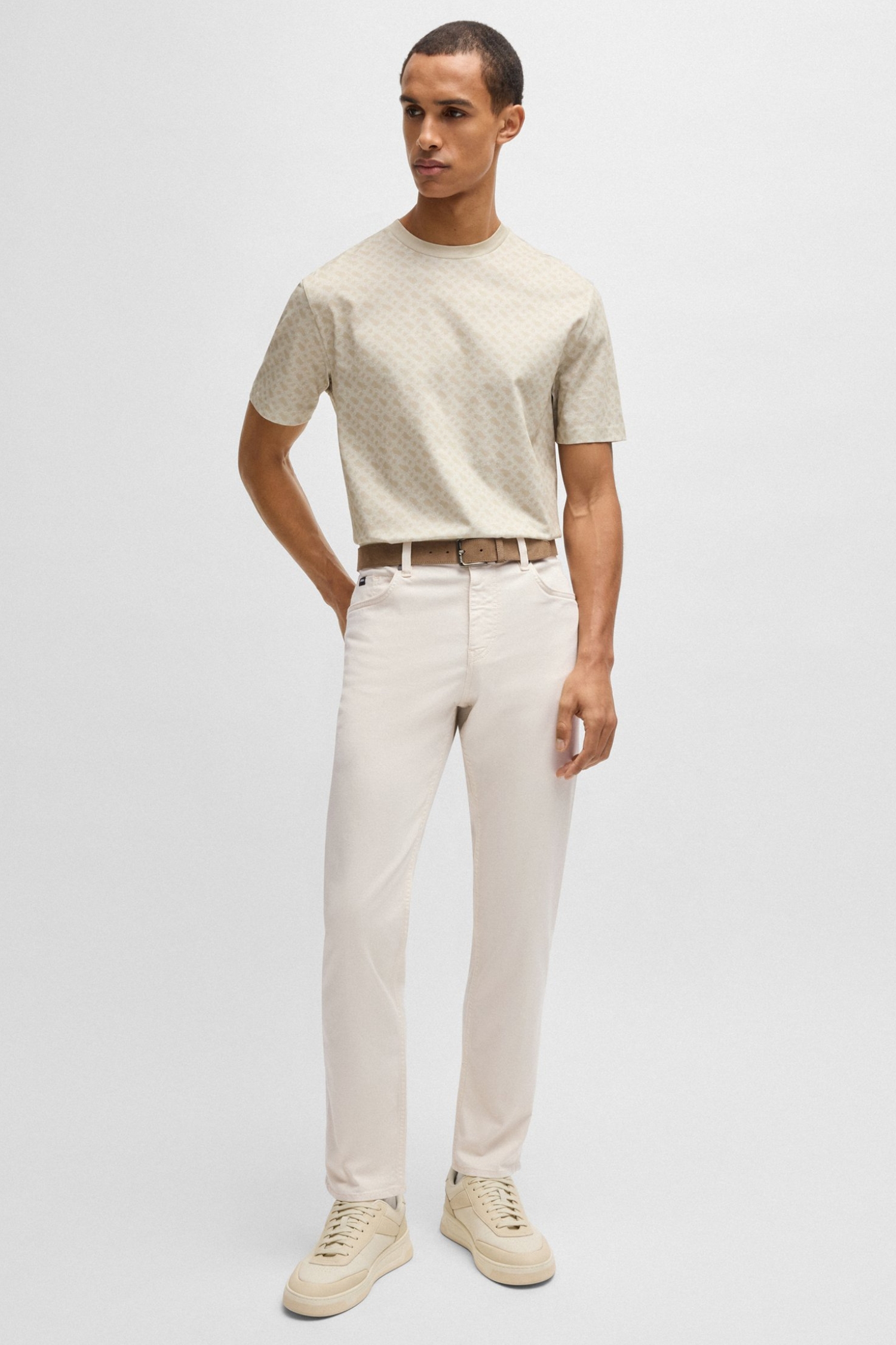 Мужские белые джинсы BOSS 50539018;131