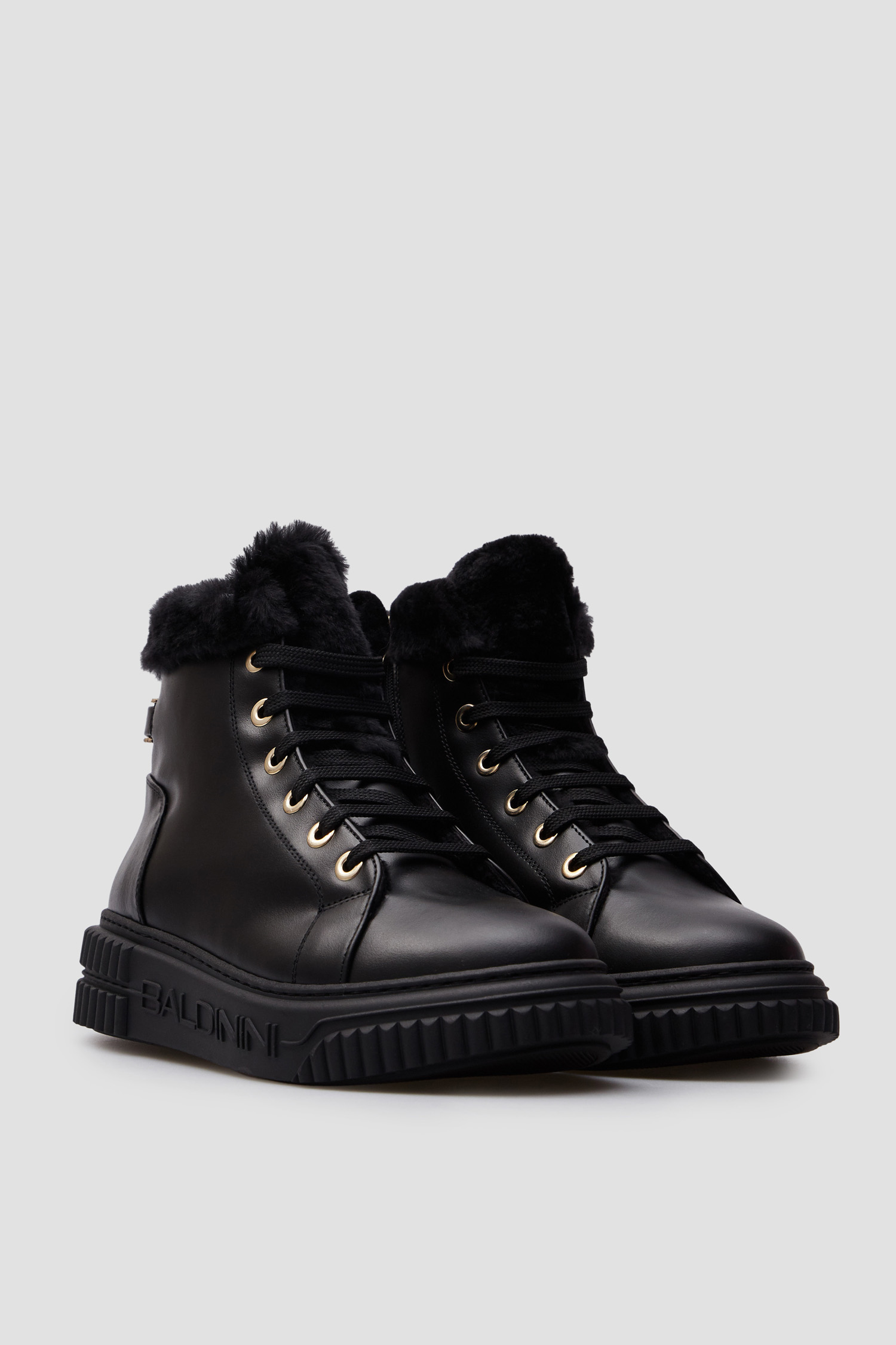 Жіночі чорні шкіряні хайтопи BALDININI D5B393A1VIMO;0000