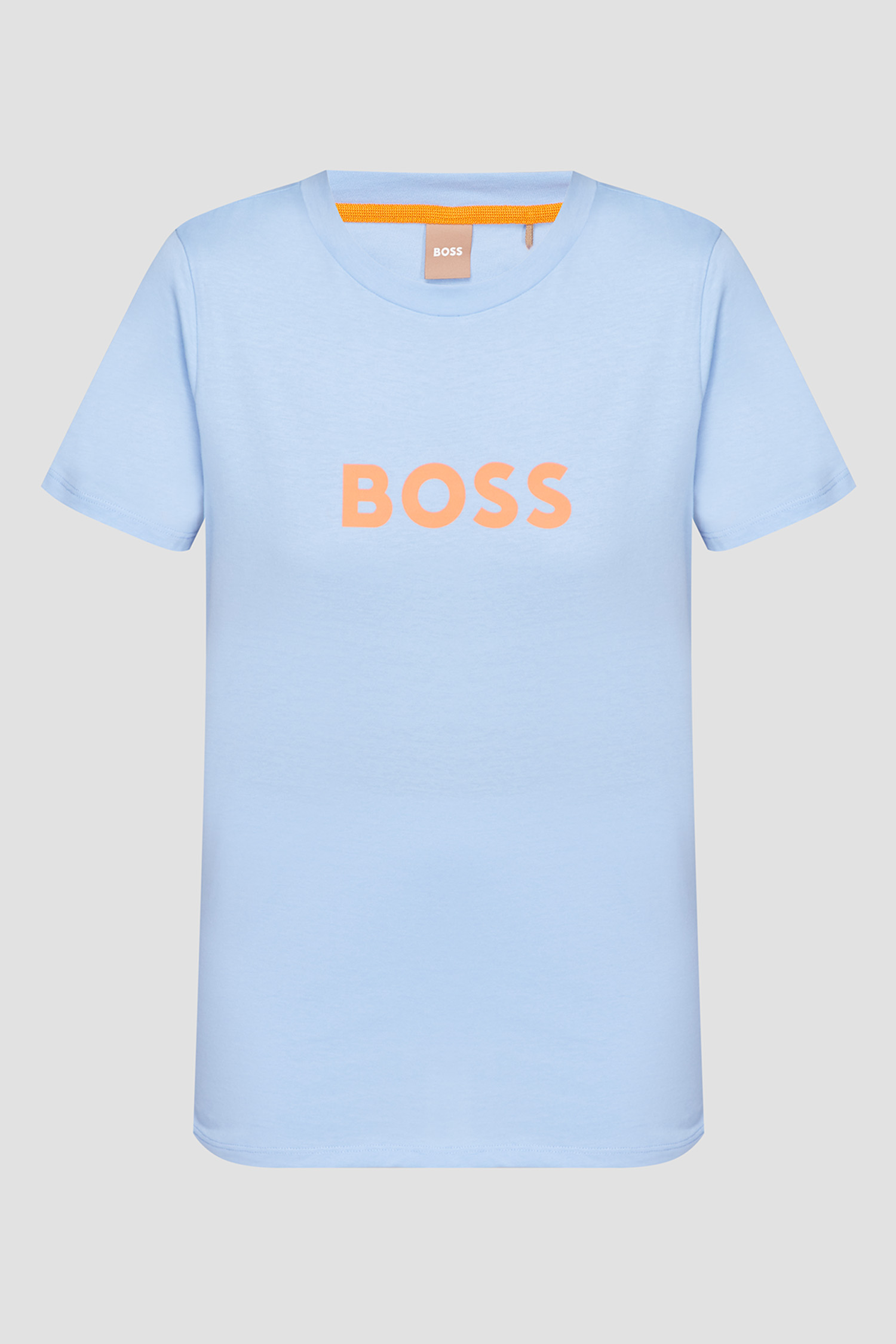 Женская голубая футболка BOSS 50468356;472