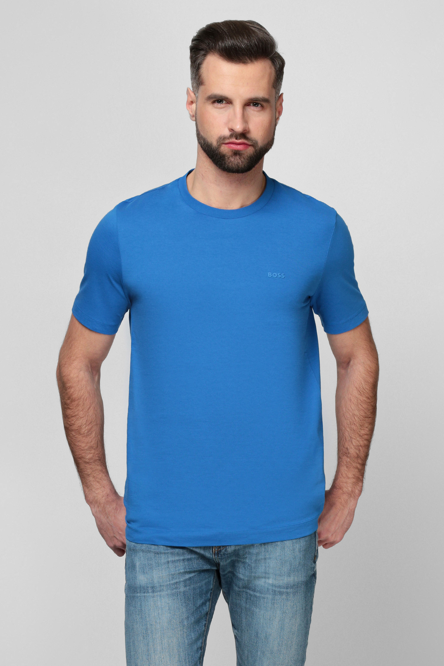 Мужская синяя футболка BOSS 50468347;421