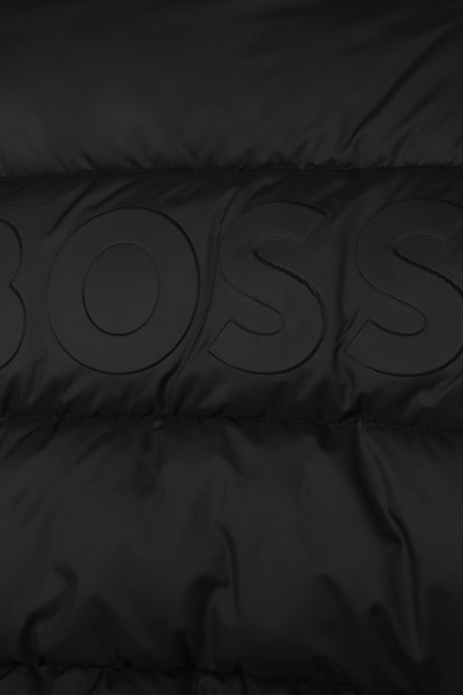 Детская черная куртка BOSS kids J16182;09B