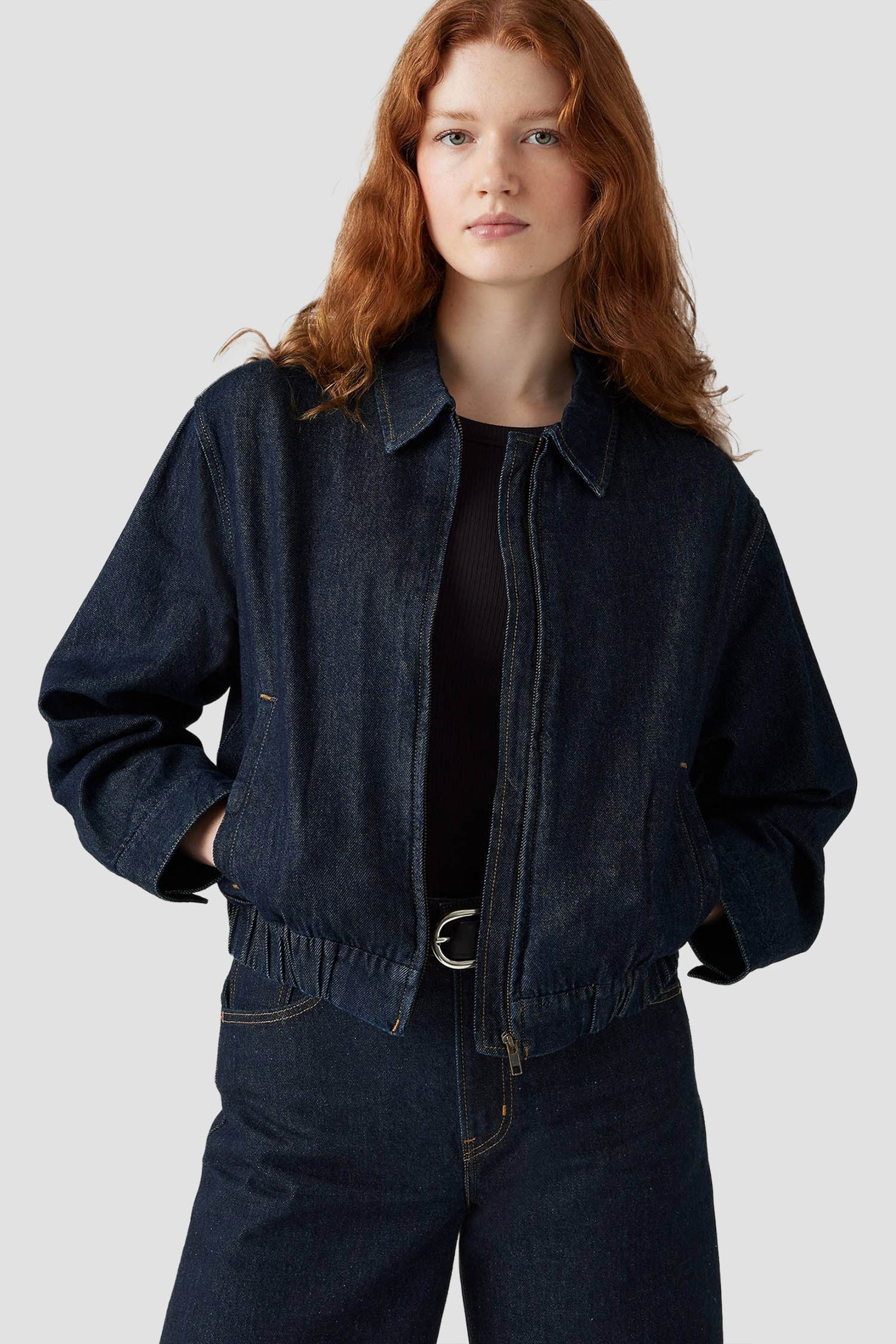 Женская темно-синяя джинсовая куртка Levi’s® 003GA;0000