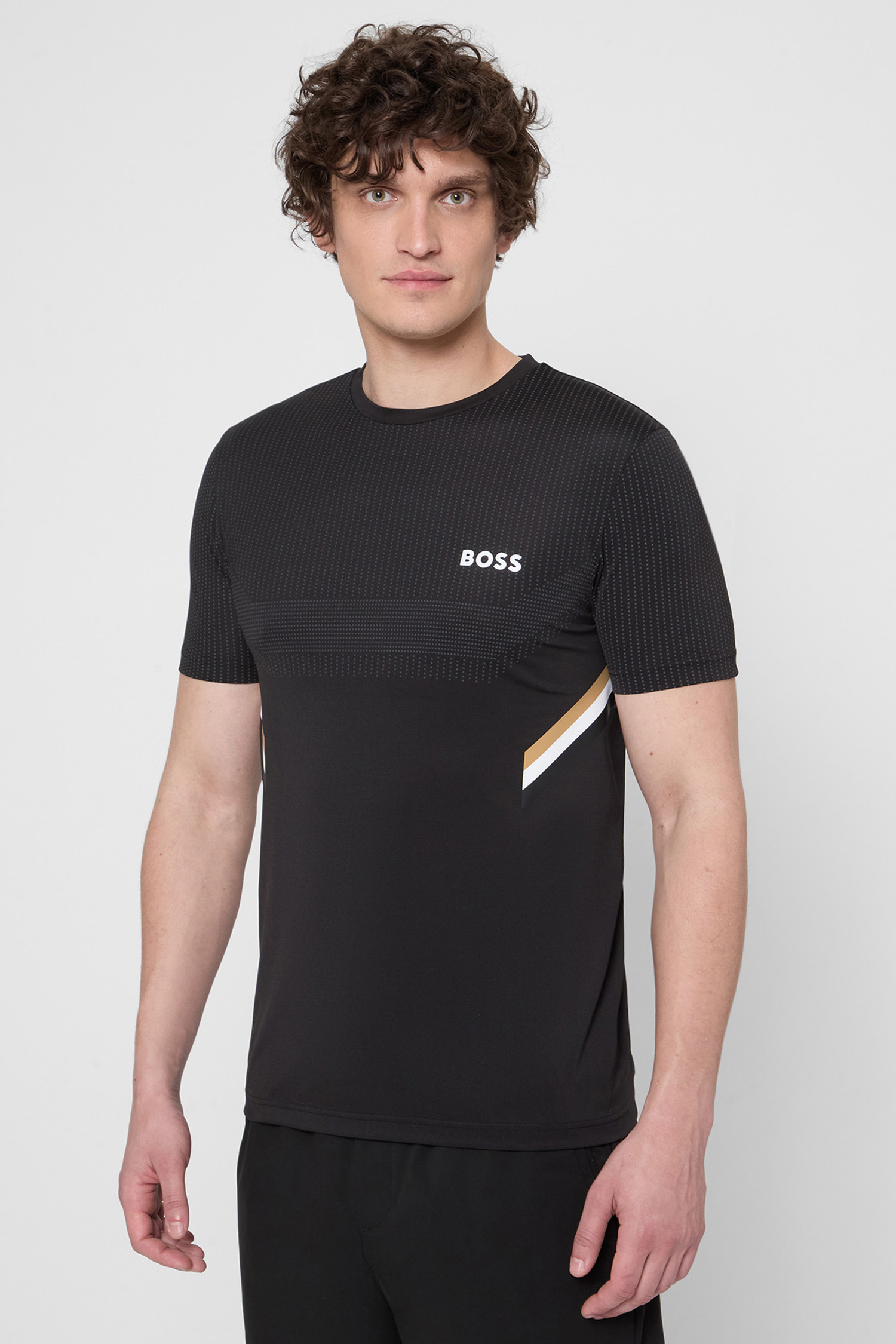 Чоловіча чорна футболка BOSS 50543329;001